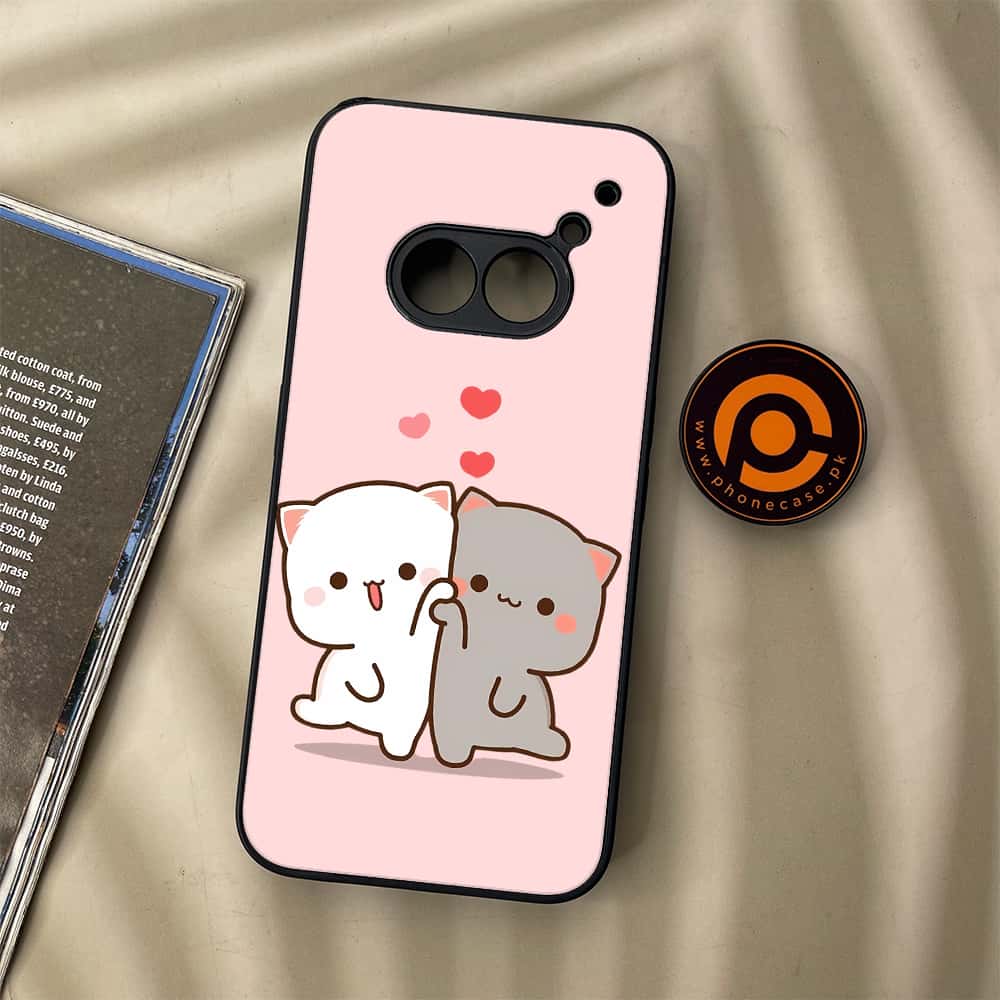 Nothing Phone (2a) - Cute BuBu DuDu Series - Premium Metal Printed soft Bumper Shock Proof Case
