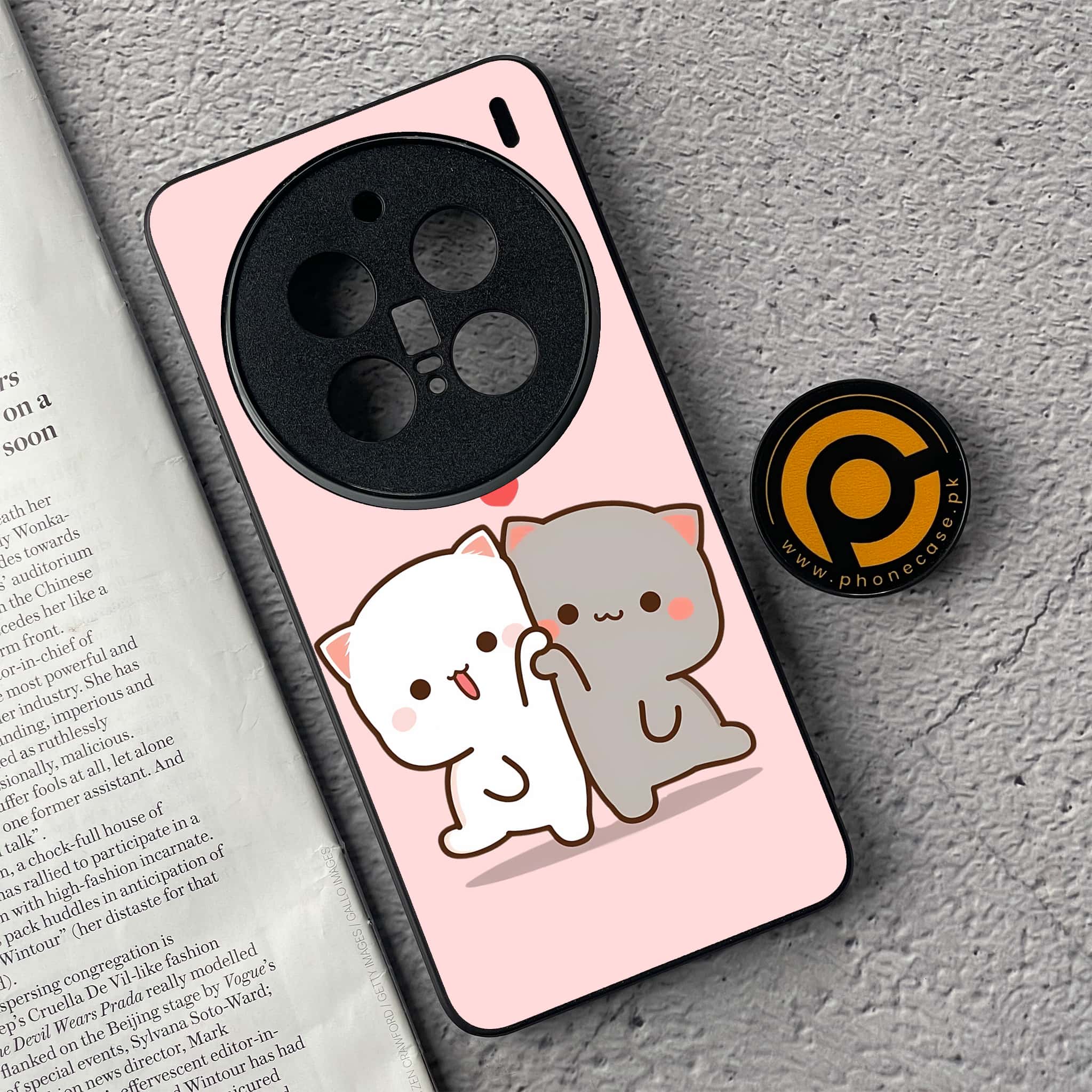 Vivo X200 Pro - Cute BuBu DuDu Series - Premium Metal  Printed soft Bumper shock Proof Case