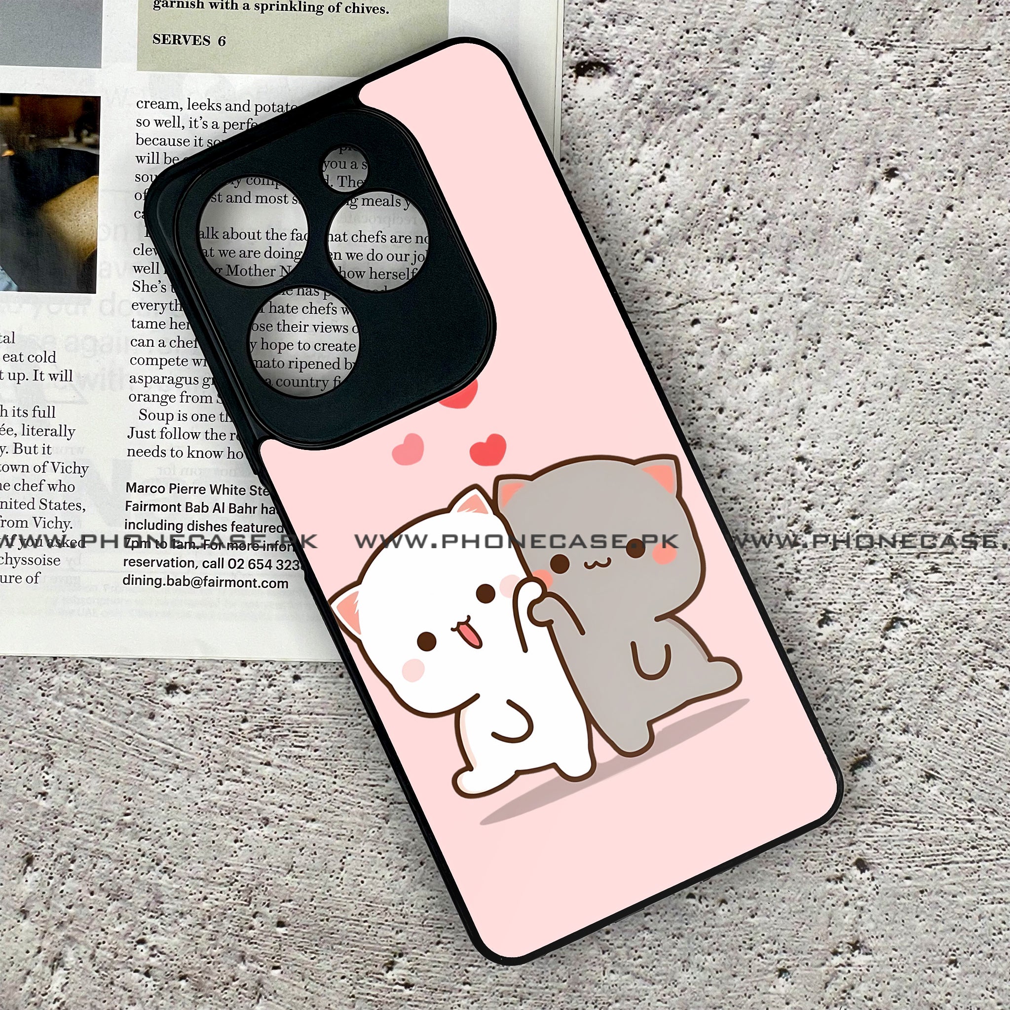 Tecno Spark 20 Pro - Cute BuBu DuDu - Premium Printed Glass soft Bumper shock Proof Case