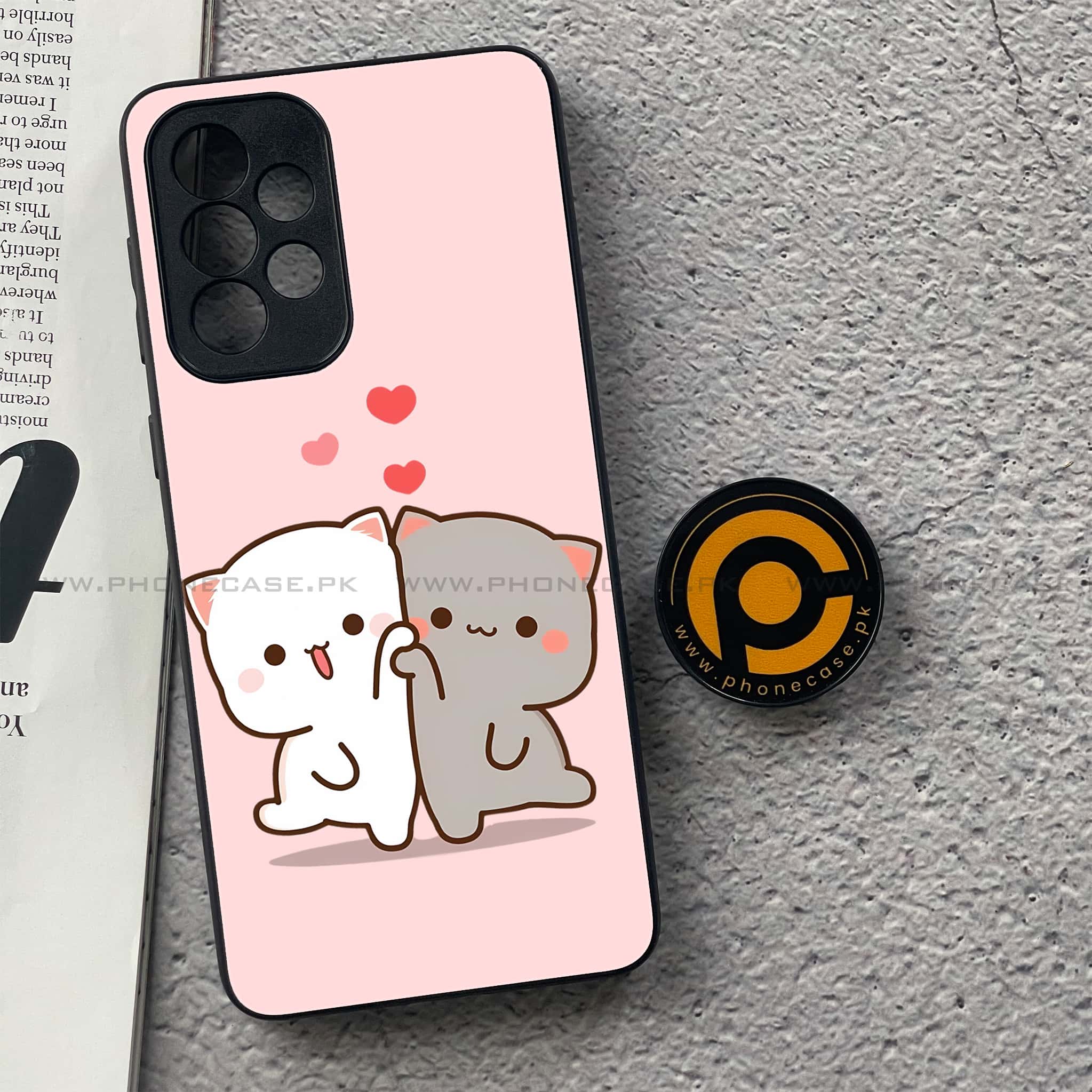 Samsung Galaxy A33- Cute BuBu DuDu Series - Premium Printed Glass soft Bumper shock Proof Case