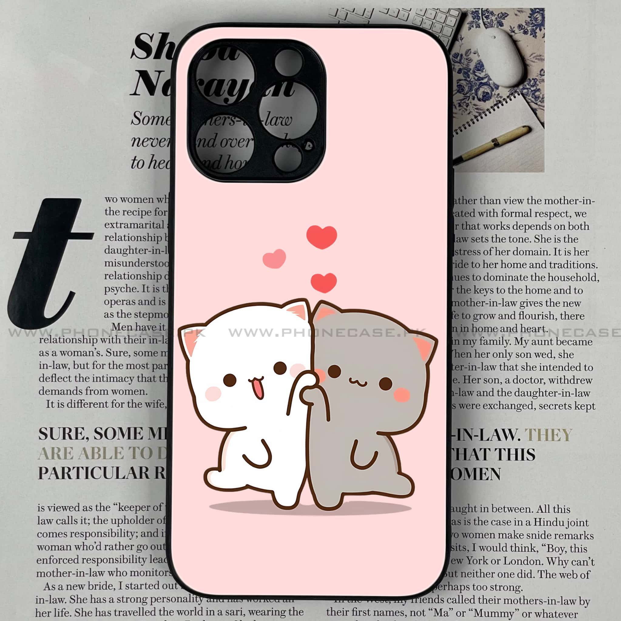 iPhone 16 Pro Max - Cute BuBu DuDu Series - Premium Printed Glass soft Bumper shock Proof Case