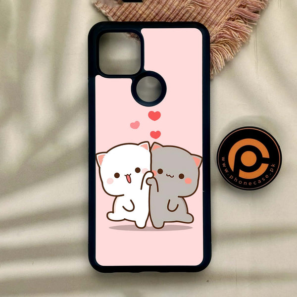 Google Pixel 4a 5G - Cute Bubu Dudu Design 6 - Premium Metal Printed Soft Bumper Shock Proof Case