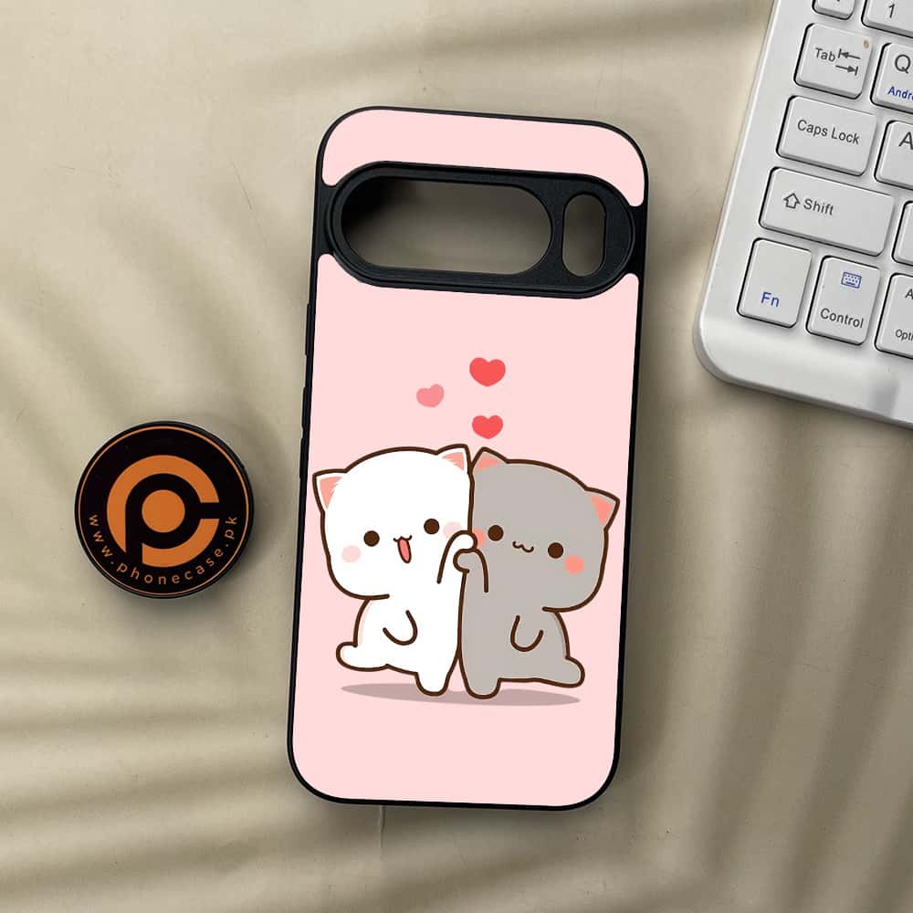 Google Pixel 10  - Cute BuBu DuDu Series - Premium Metal Printed soft Bumper Shockof Case