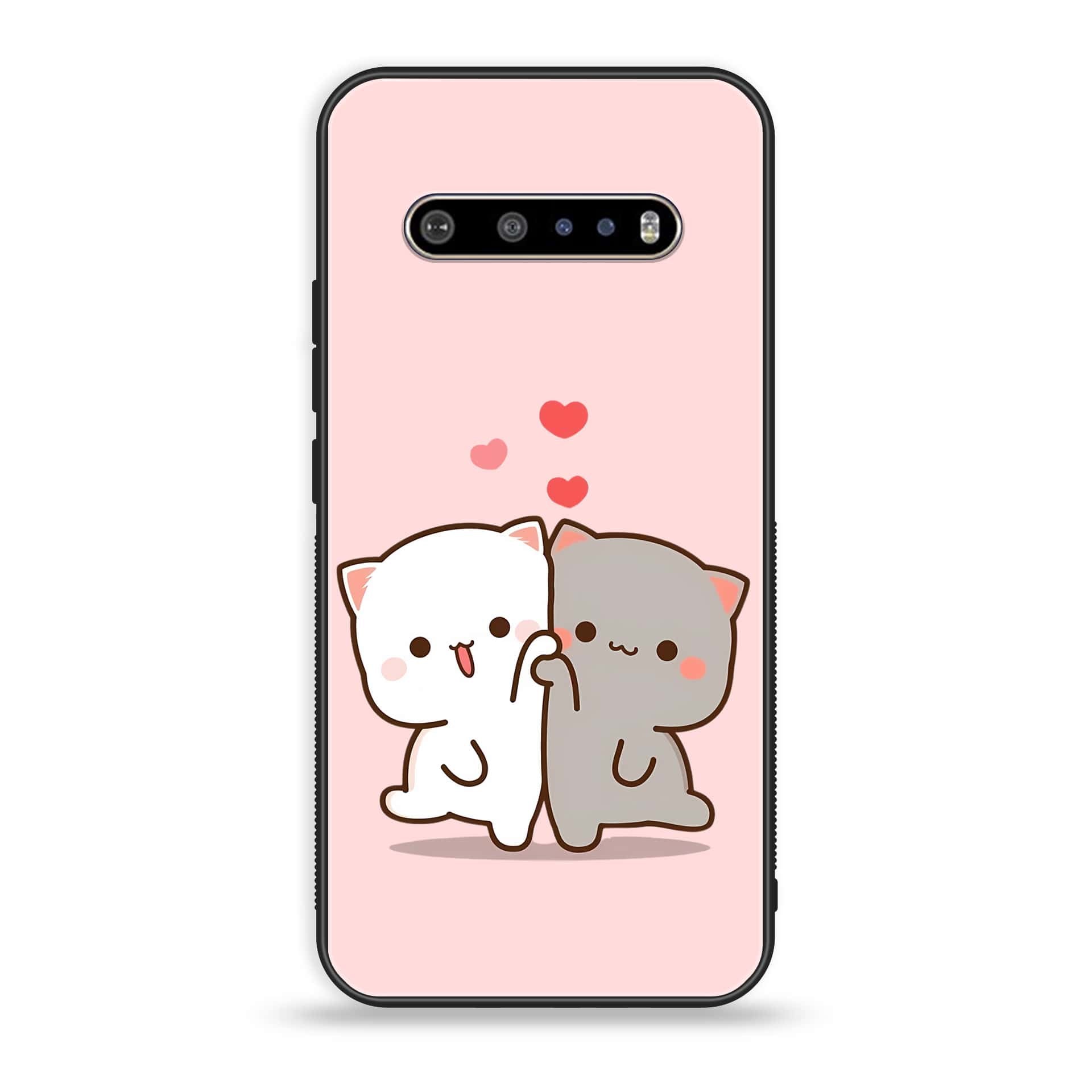 LG V60 Cute BuBu DuDu Series Premium Printed Glass soft Bumper shock Proof Case