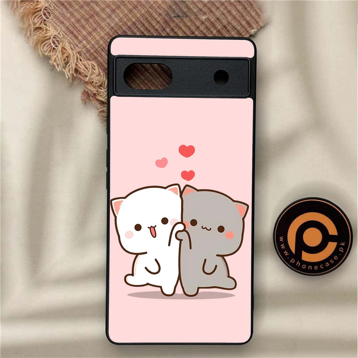 Google Pixel 6A - Cute BuBu DuDu Design 6 - Premium Metal Printed soft Bumper Shock Proof Case CS-47205