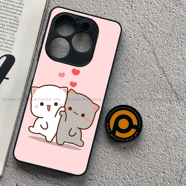 Tecno Spark GO 2024 / Infinix hot 40i / Infinix Smart 8 / Spark 20 / 20c / POP 8 - Cute BuBu DuDu Design 6 - Premium Metal Printed soft Bumper shock Proof Case CS-35817
