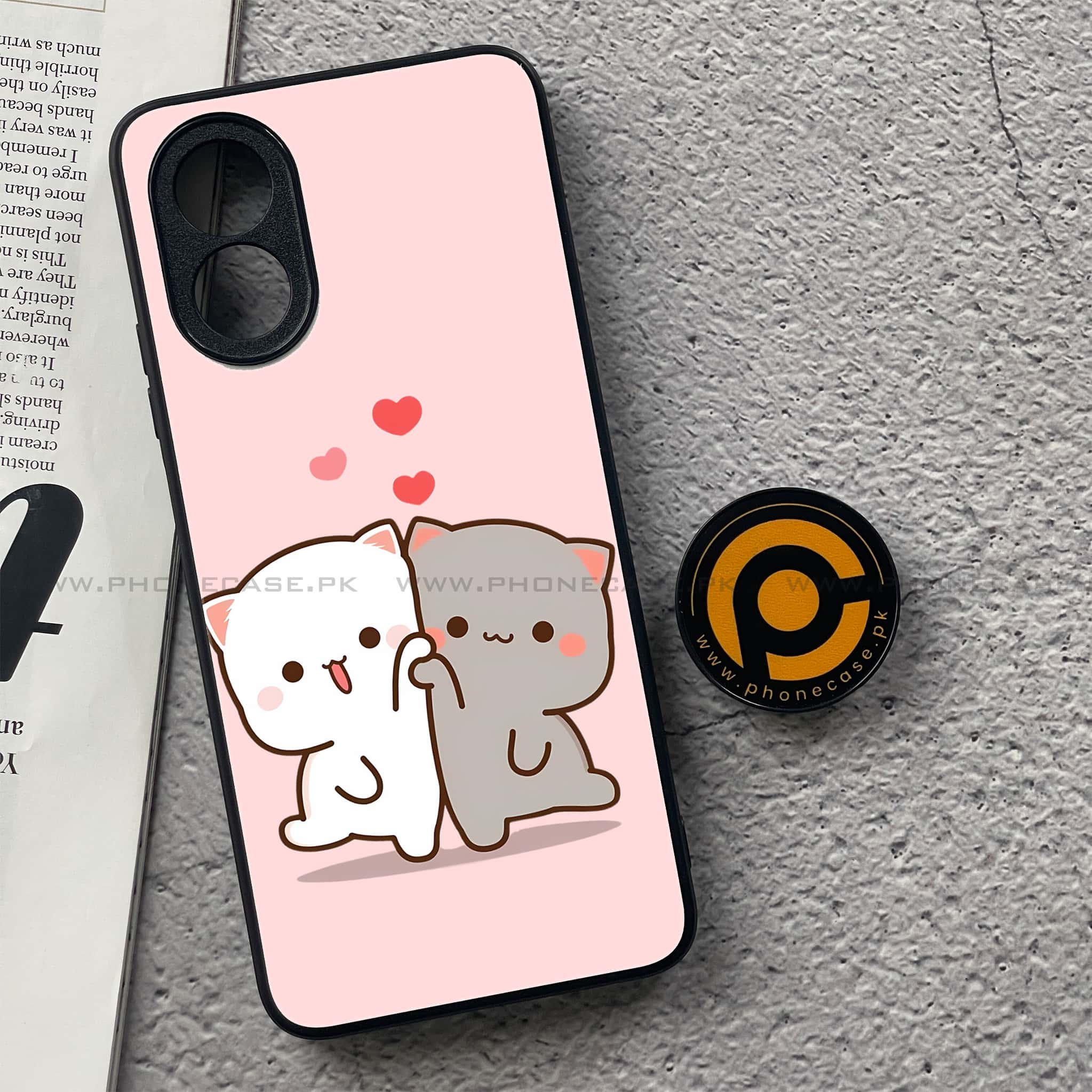 Oppo A18 4G - Cute BuBu DuDu Series - Premium Metal  Printed soft Bumper shock Proof Case