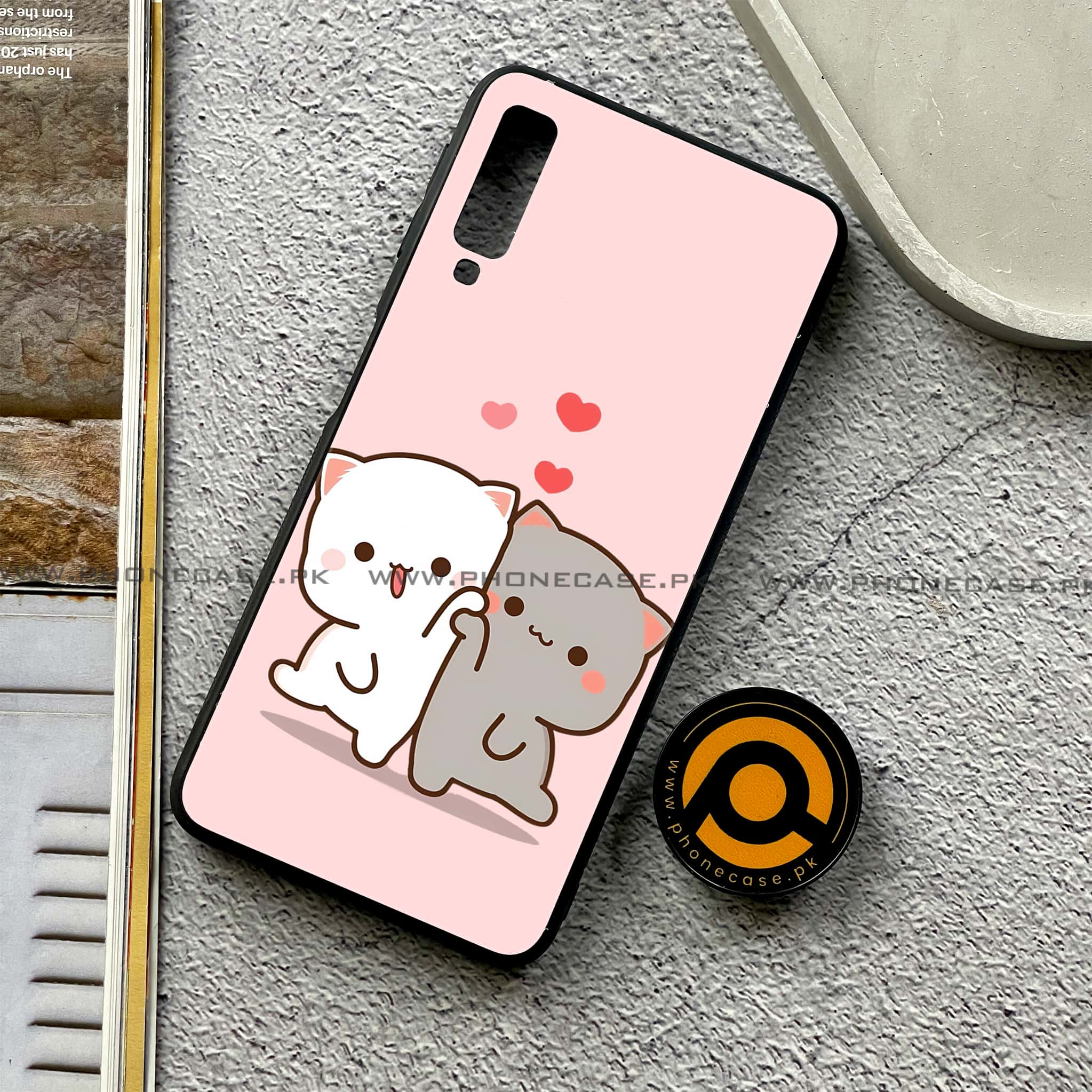 Galaxy A7 2018 - Cute BuBu DuDu Series - Premium Printed Metal soft Bumper shock Proof Case