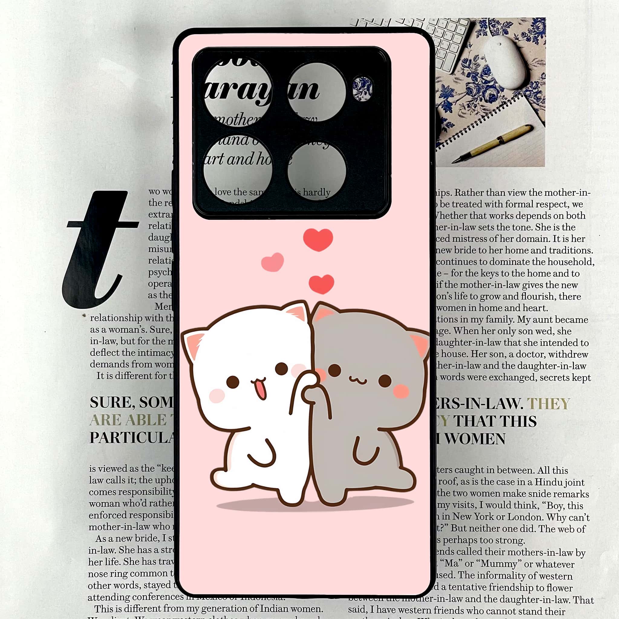 Infinix Note 40 Pro Plus - Cute BuBu DuDu Series - Premium Metal Printed soft Bumper shock Proof Case
