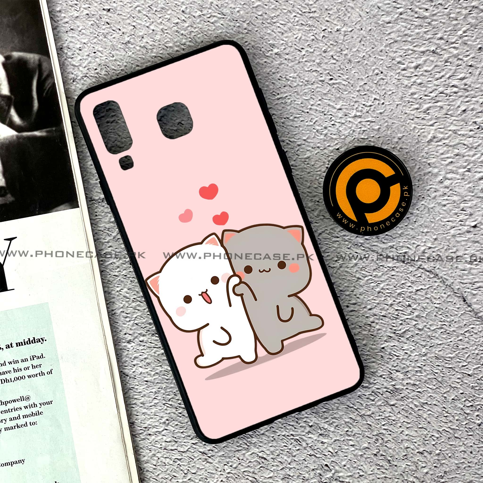 Samsung Galaxy A8 Star(A9 Star) - Cute BuBu DuDu Series - Premium Printed Glass soft Bumper shock Proof Case