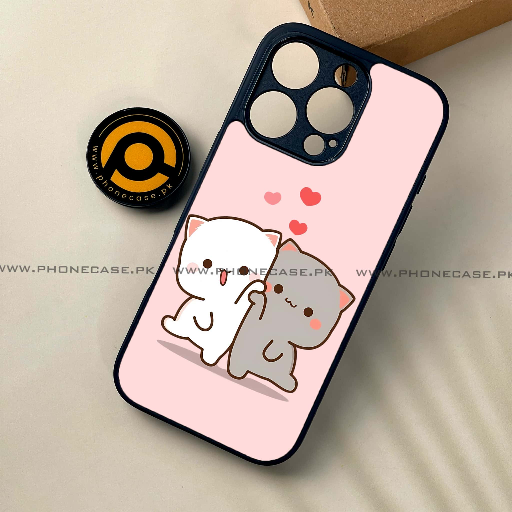 iPhone 16 Pro - Cute BuBu DuDu Series - Premium Printed Glass soft Bumper shock Proof Case