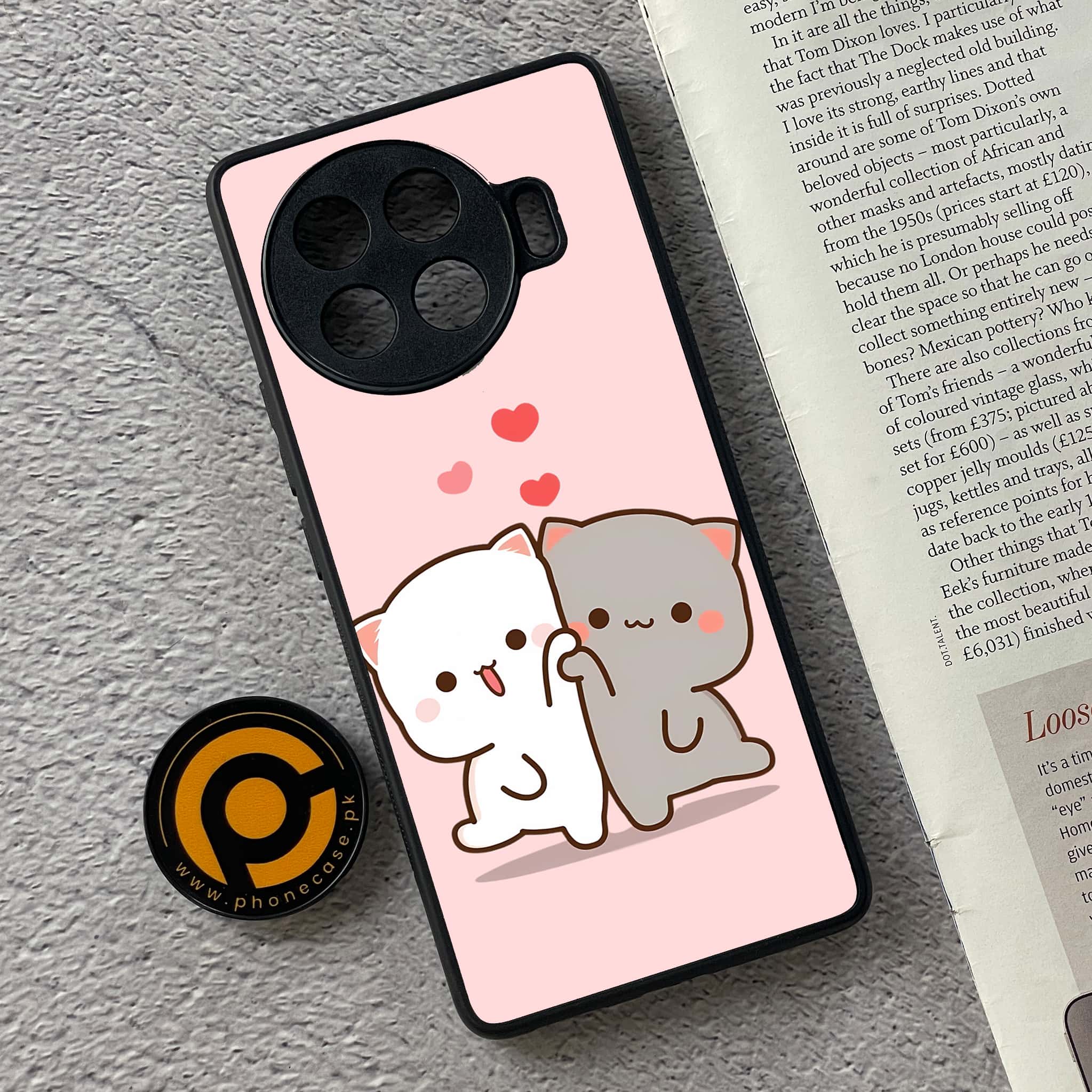 Tecno Spark 20 pro plus - Cute BuBu DuDu Series - Premium Metal Printed soft Bumper shock Proof Case