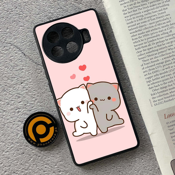 Tecno Spark 20 pro plus - Cute BuBu DuDu Design 6  - Premium Metal Printed soft Bumper shock Proof Case  CS-36129