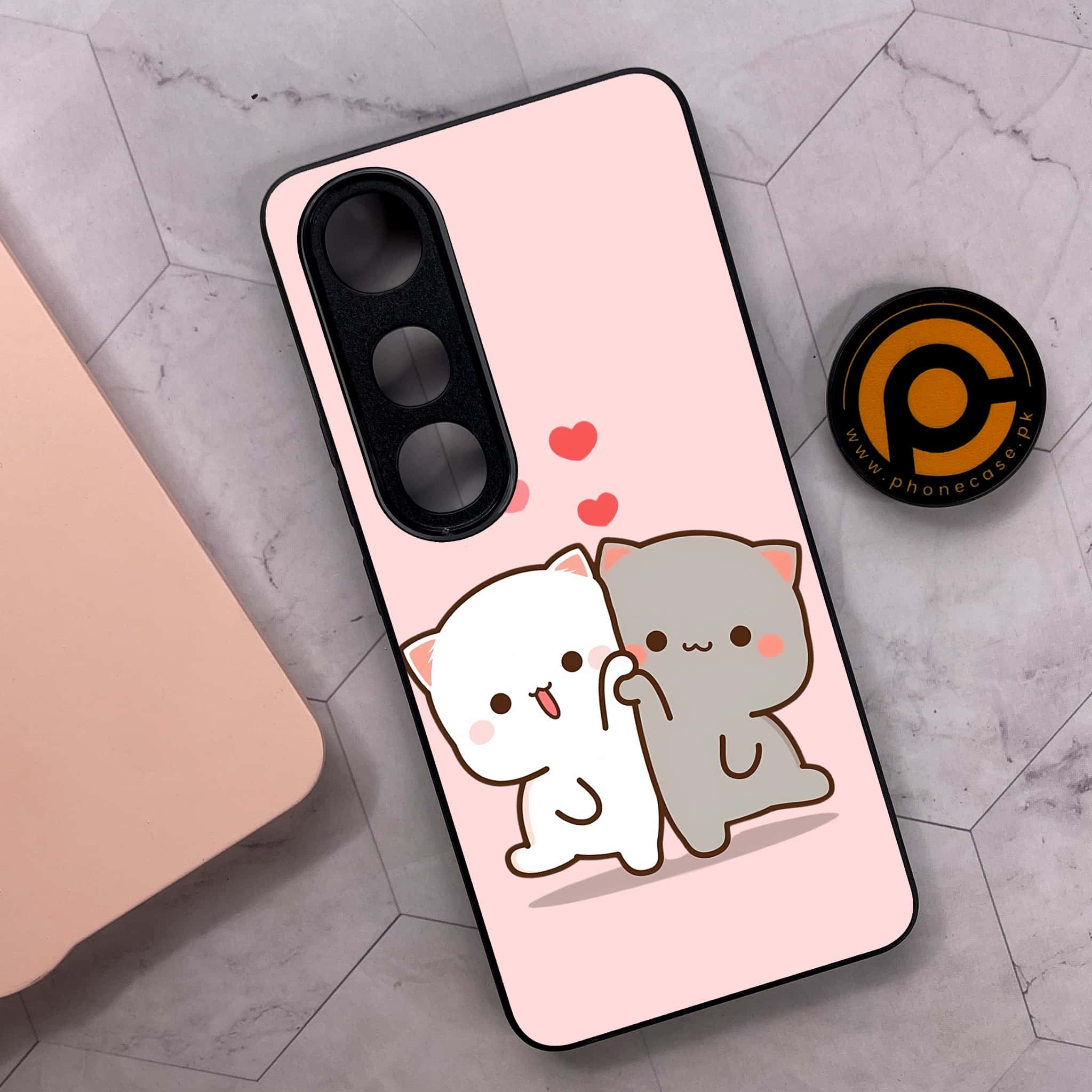 Vivo V50 Lite - Cute BuBu DuDu Series - Premium Metal Printed soft Bumper shock Proof Case