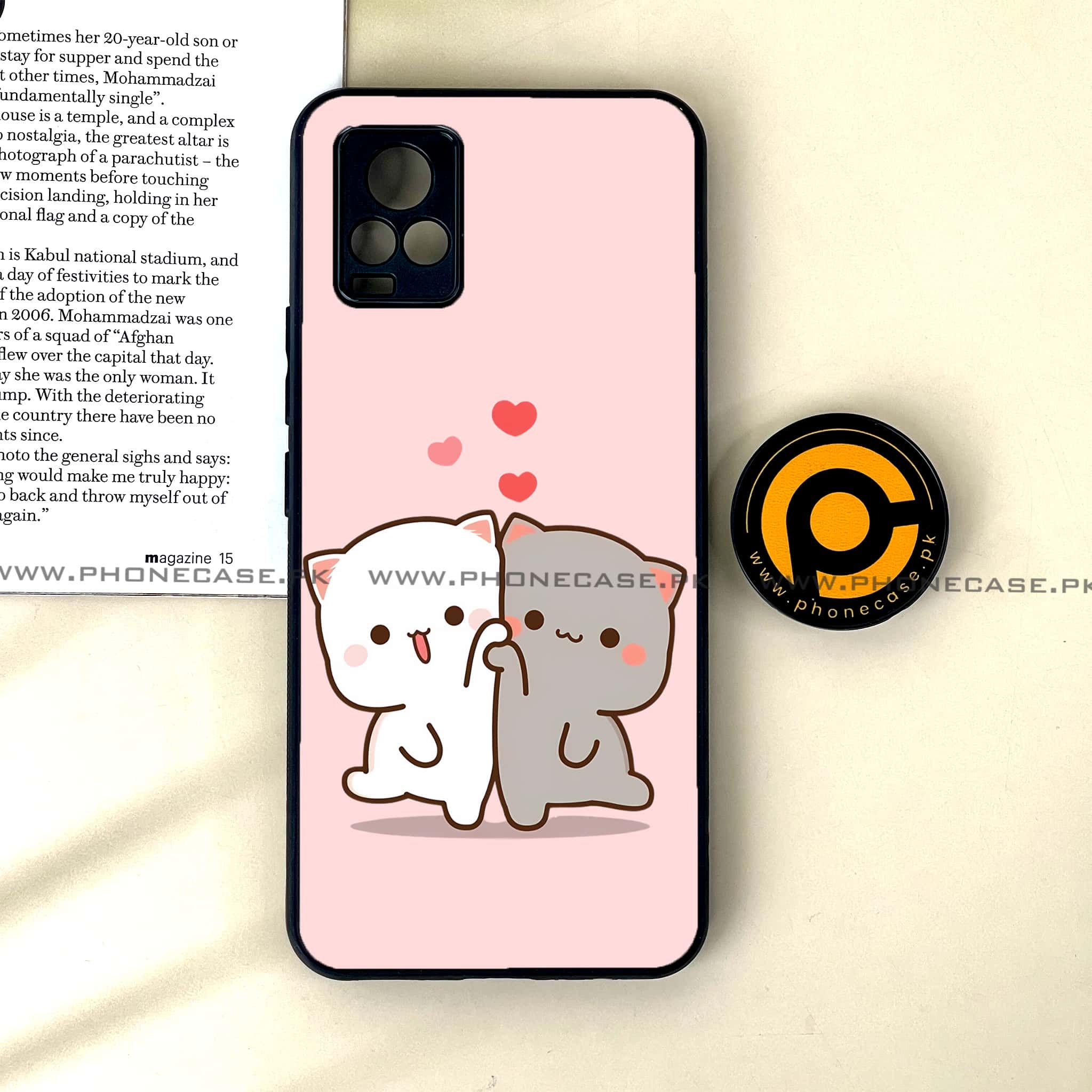 Vivo V20 - Cute BuBu DuDu Design 6 - Premium Printed Glass soft Bumper shock Proof Case CS-33572