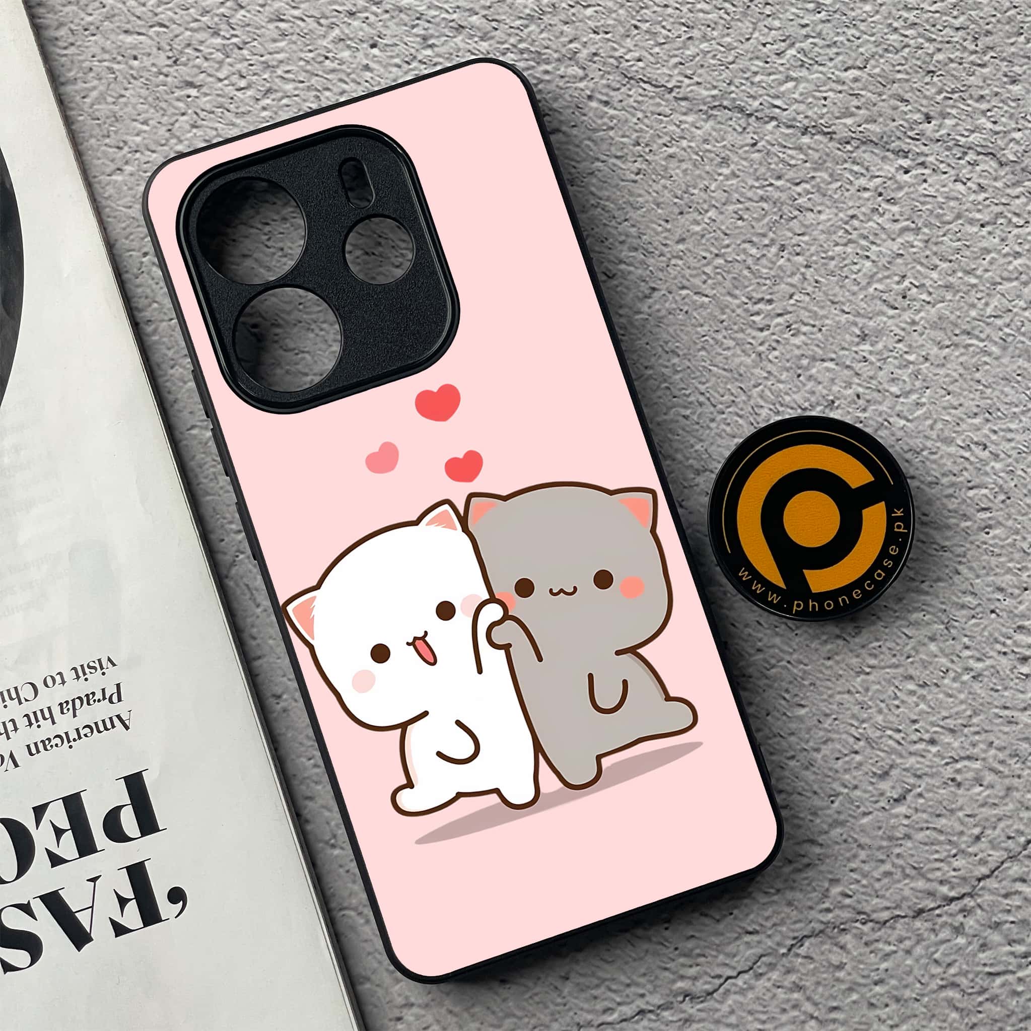 Xiaomi Redmi Note 14 - Cute BuBu DuDu Series - Premium Printed Glass soft Bumper shock Proof Case