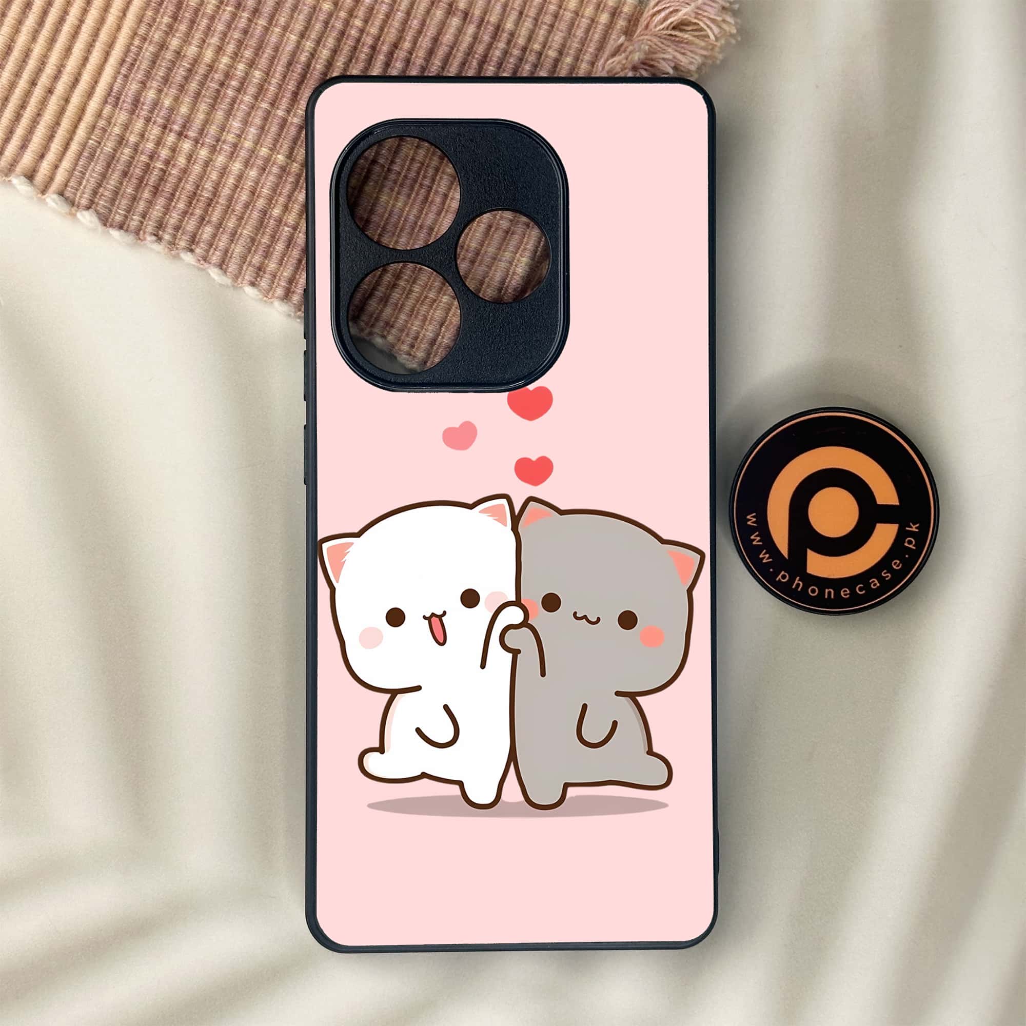 Realme GT 6 - Cute BuBu DuDu Series - Premium Metal Printed soft Bumper shock Proof Case