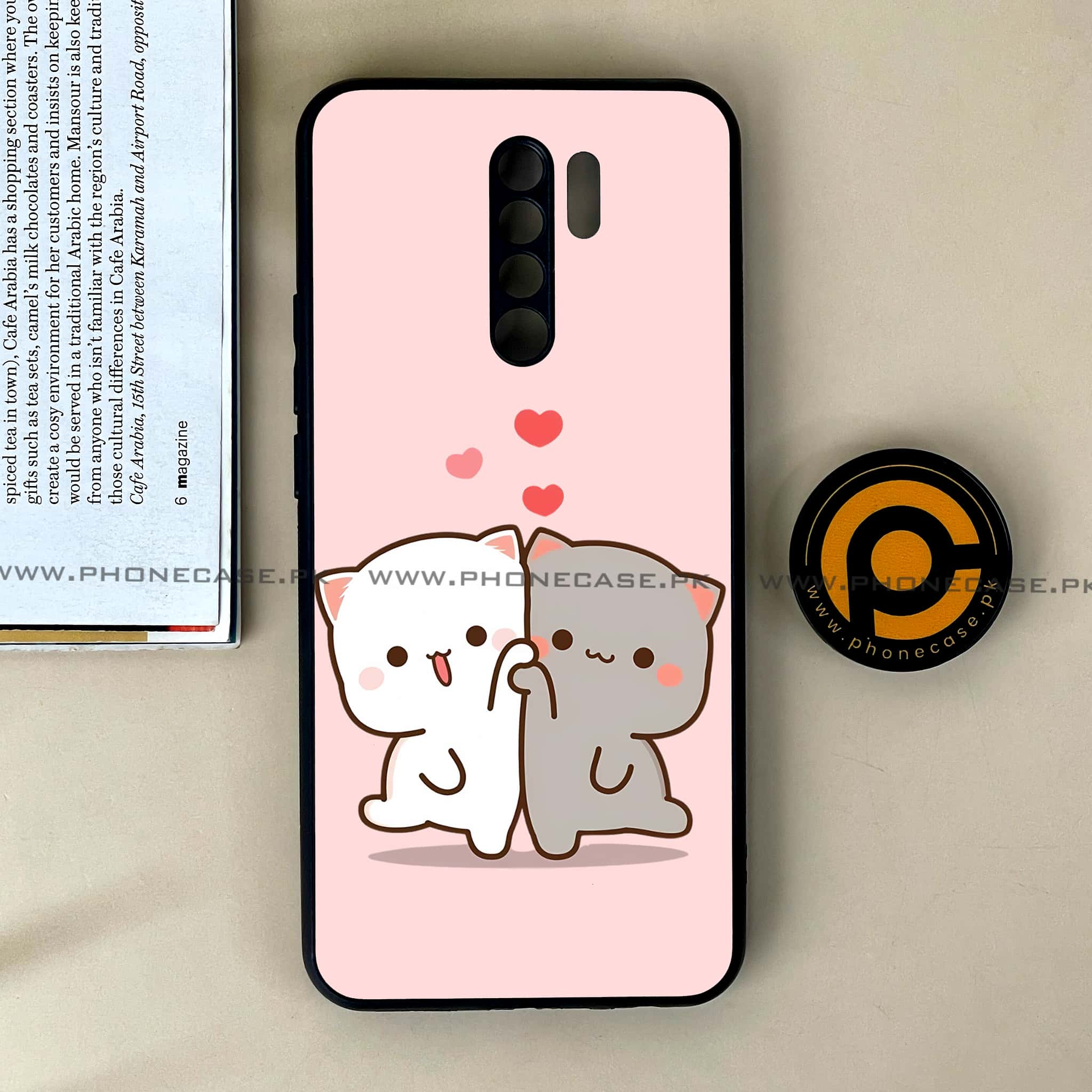 Xiaomi Redmi 9 - Cute BuBu DuDu Series - Premium Printed Glass soft Bumper shock Proof Case