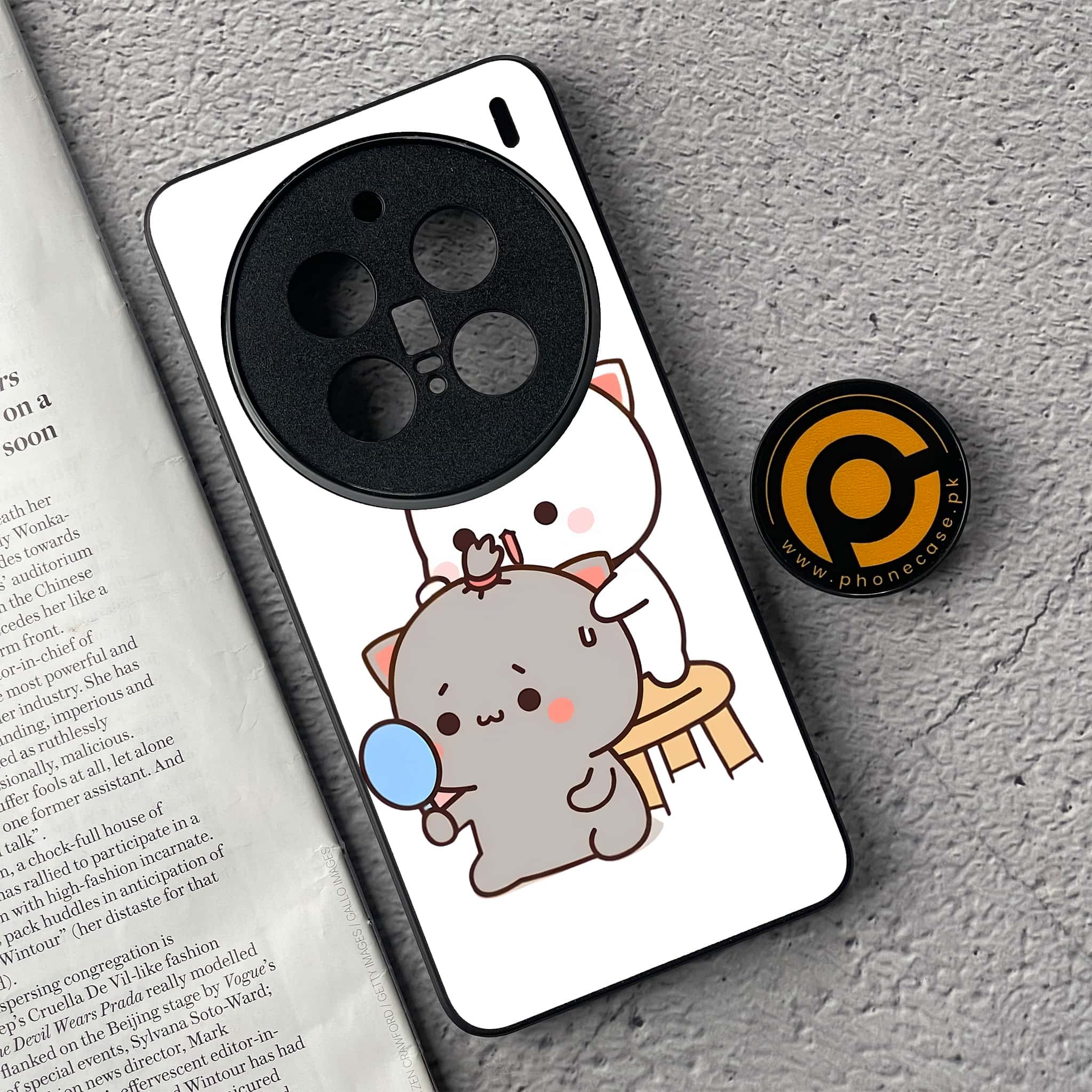 Vivo X200 Pro - Cute BuBu DuDu Series - Premium Metal  Printed soft Bumper shock Proof Case