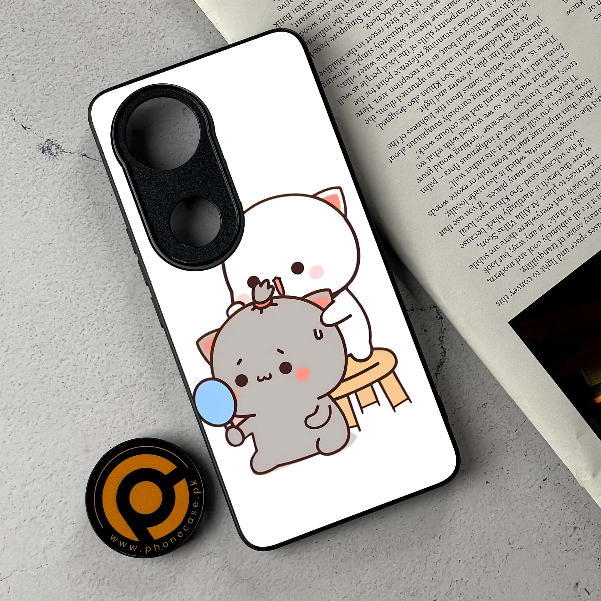 Vivo V50 - Cute BuBu DuDu - Premium Metal Printed Soft Bumper Shockproof Case