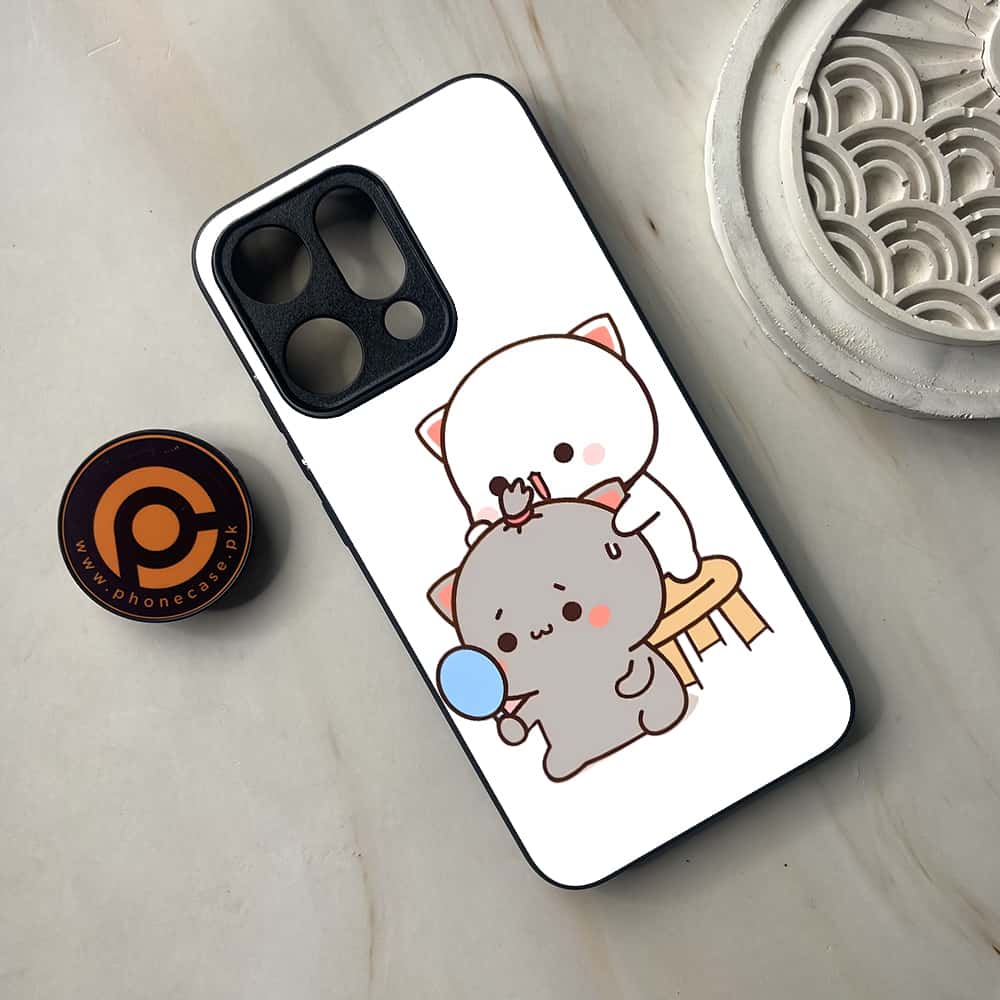 Oppo Reno 14 5G - Cute BuBu DuDu Series - Premium Metal Printed soft Bumper shock Proof Case