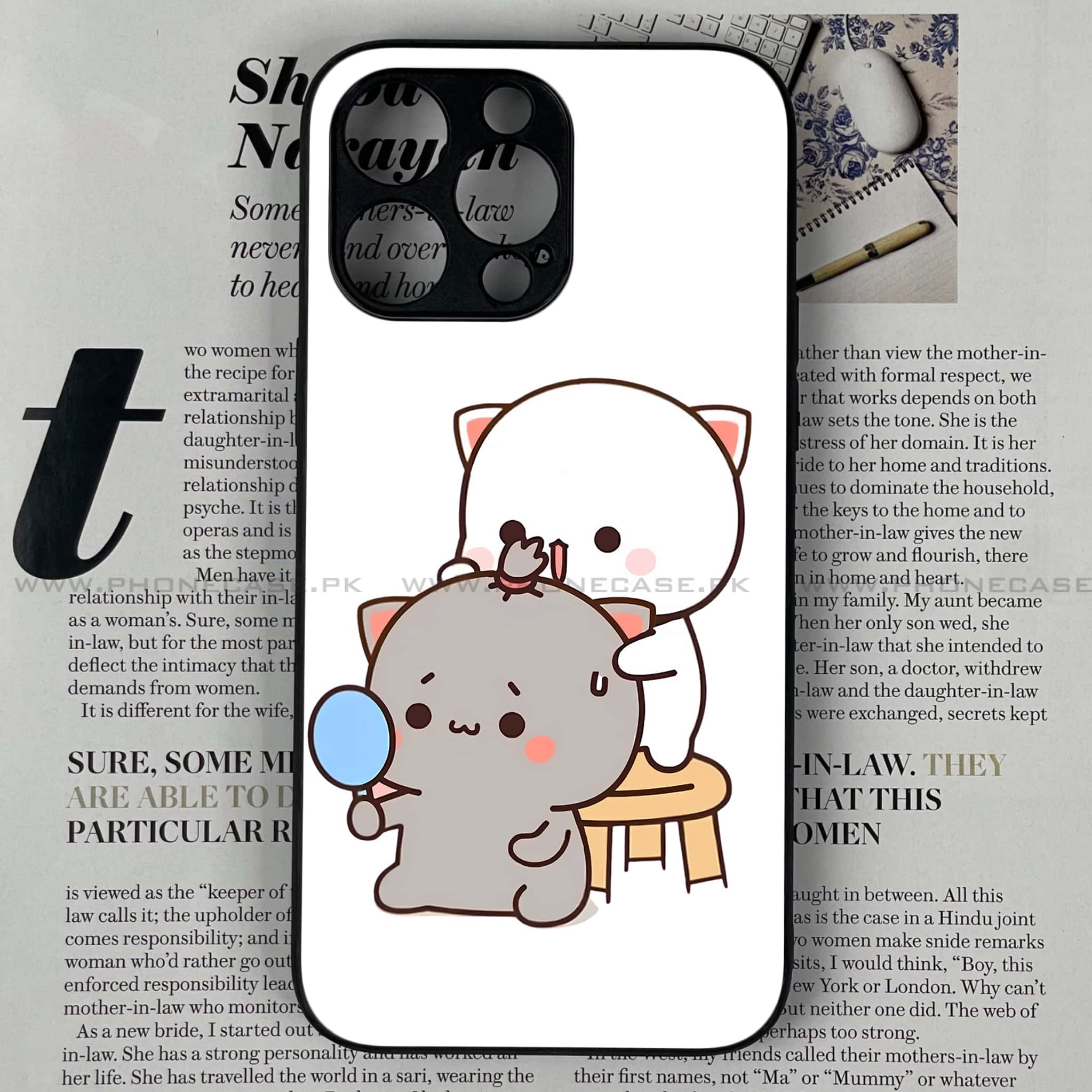 iPhone 14 Pro Max - Cute BuBu DuDu Series - Premium Metal Printed soft Bumper shock Proof Case
