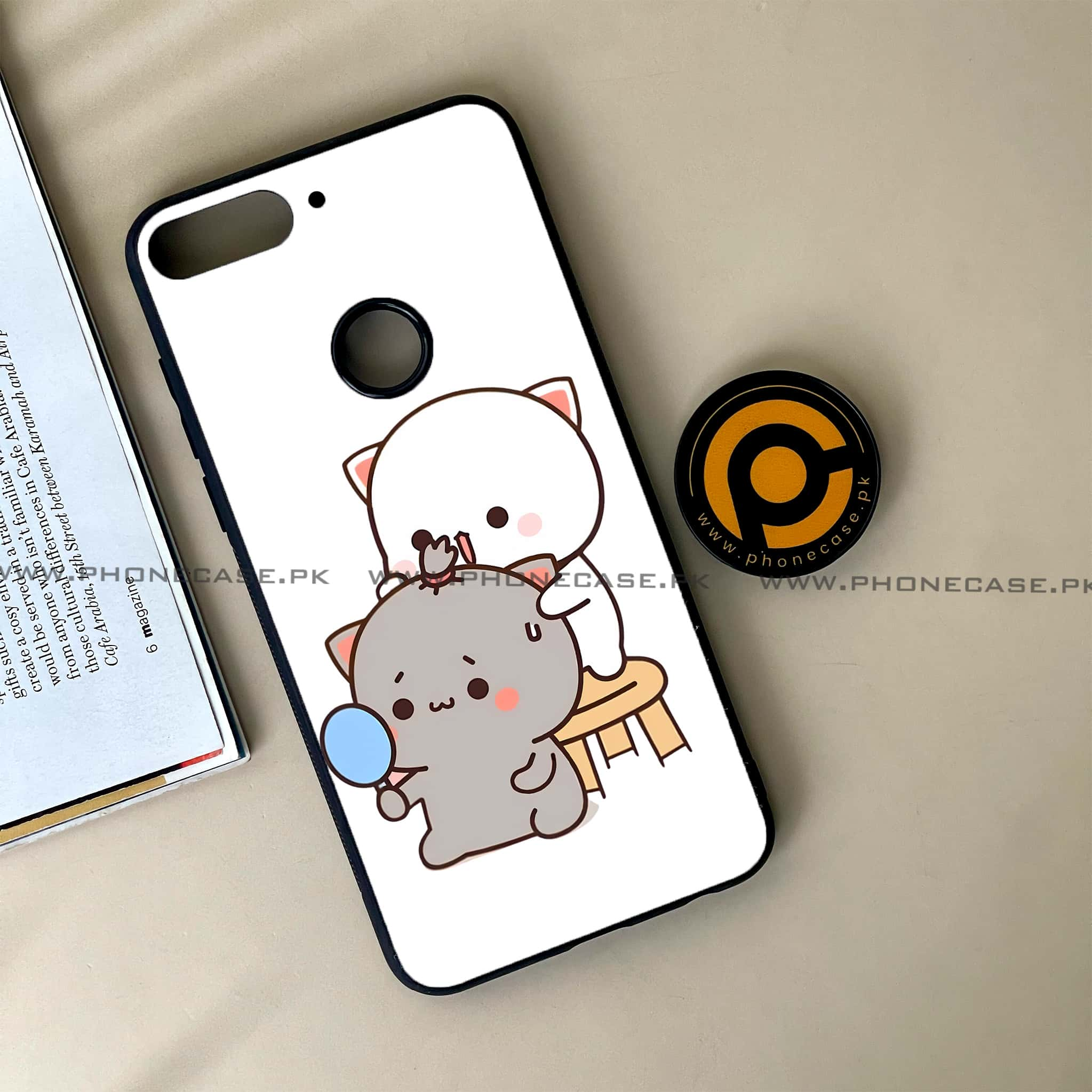 Huawei Y7 Prime (2018) - Cute BuBu DuDu Series - Premium Printed Glass soft Bumper shock Proof Case