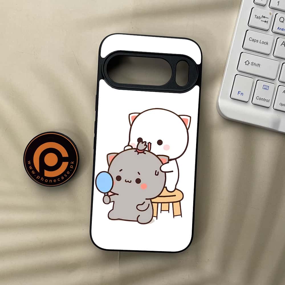 Google Pixel 10  - Cute BuBu DuDu Series - Premium Metal Printed soft Bumper Shockof Case