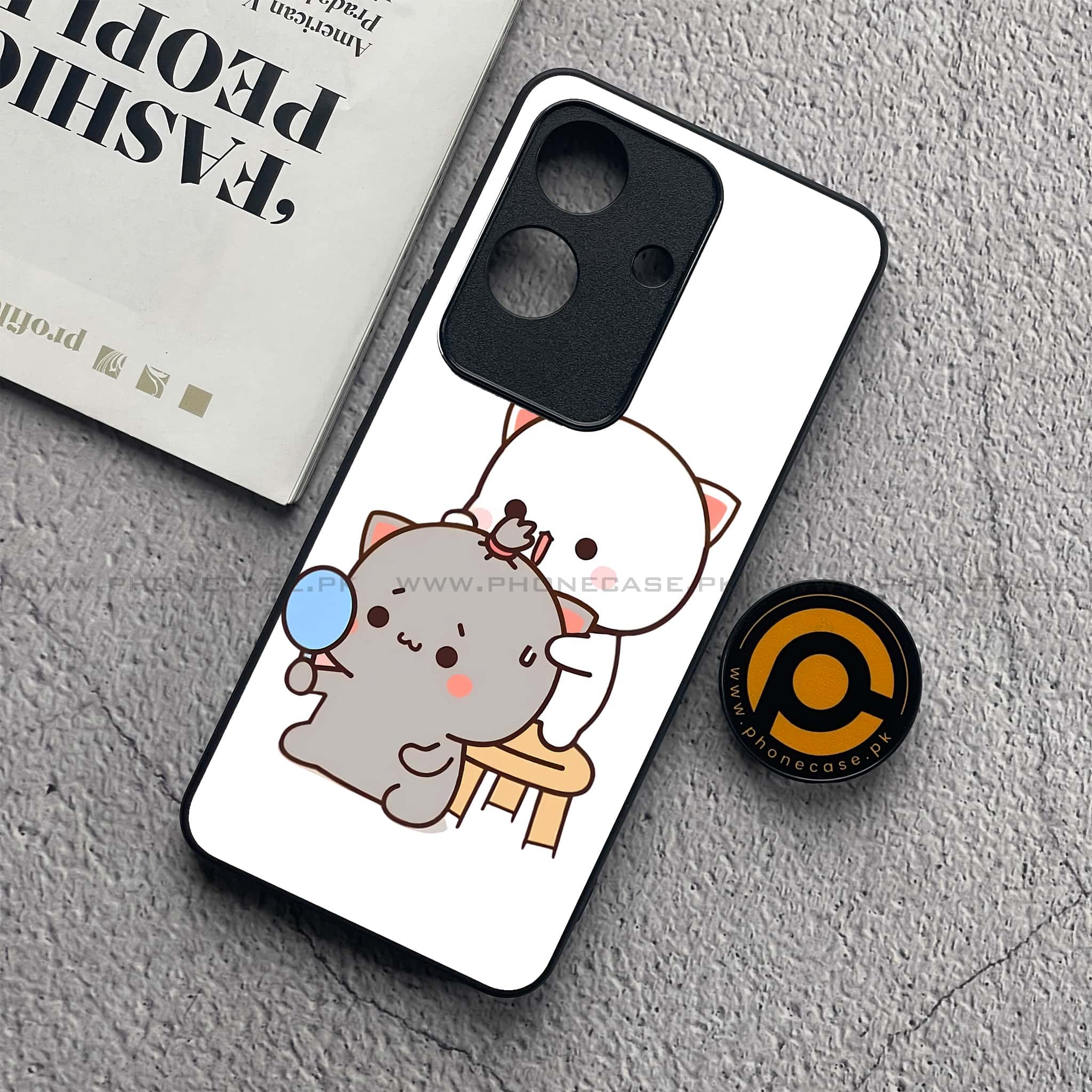 Realme Note 60x - Cute BuBu DuDu Series - Premium Metal  Printed soft Bumper shock Proof Case