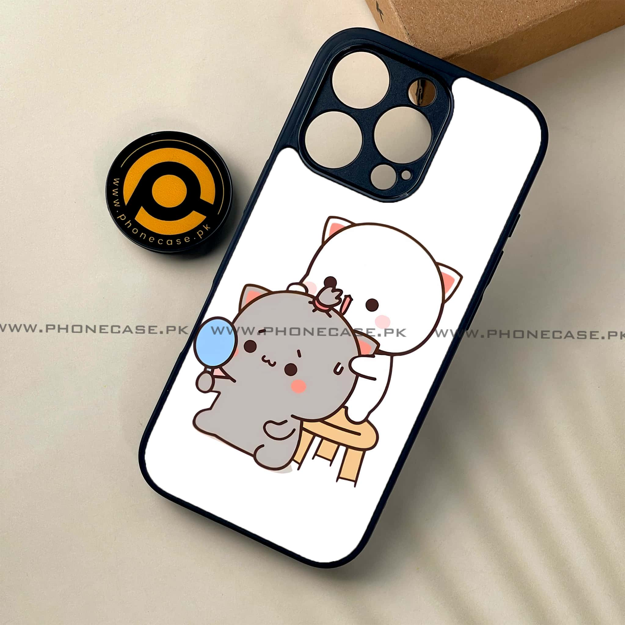 iPhone 16 Pro - Cute BuBu DuDu Series - Premium Printed Glass soft Bumper shock Proof Case