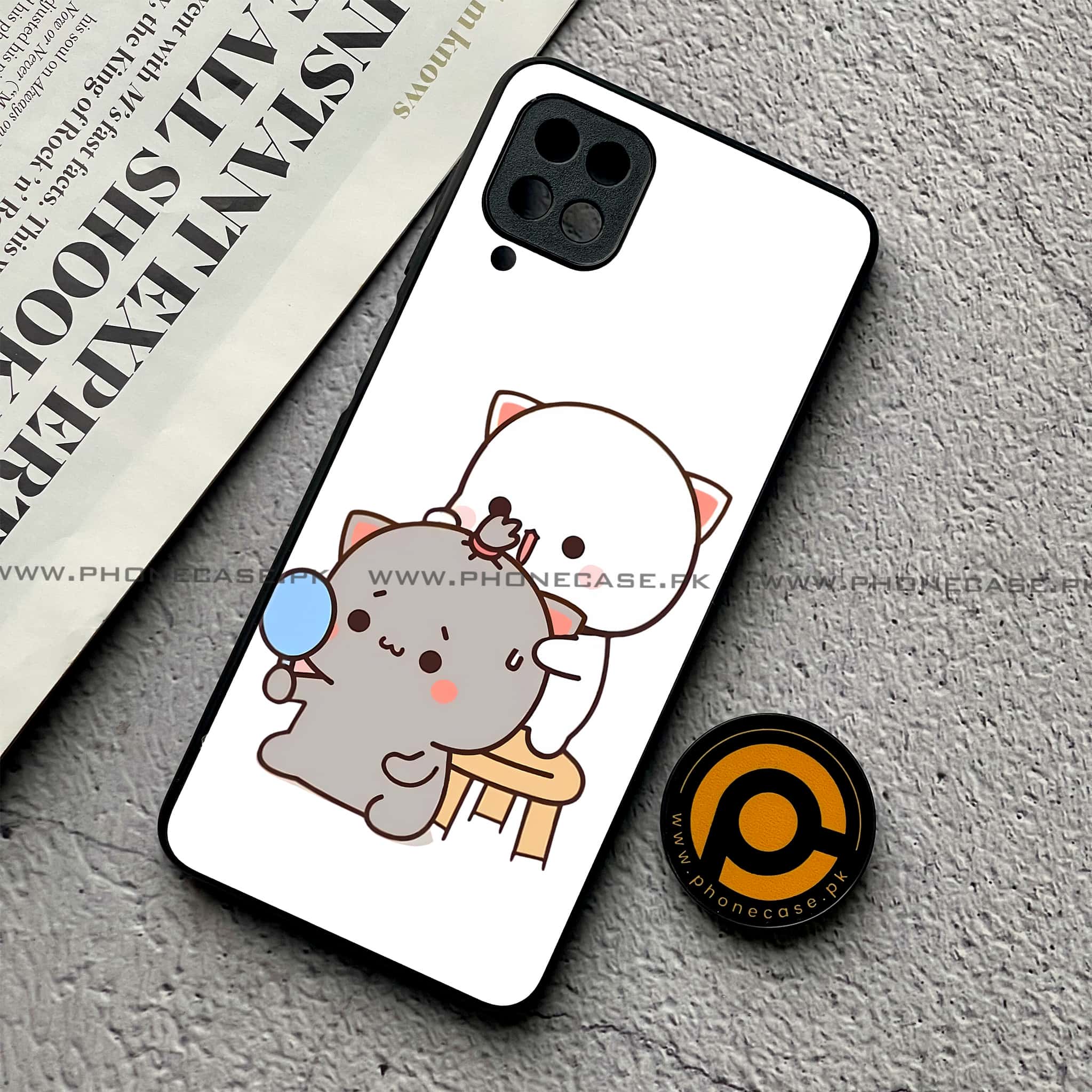 Samsung Galaxy A12 / A12 Nacho - Cute BuBu DuDu Series - Premium Printed Glass soft Bumper shock Proof Case