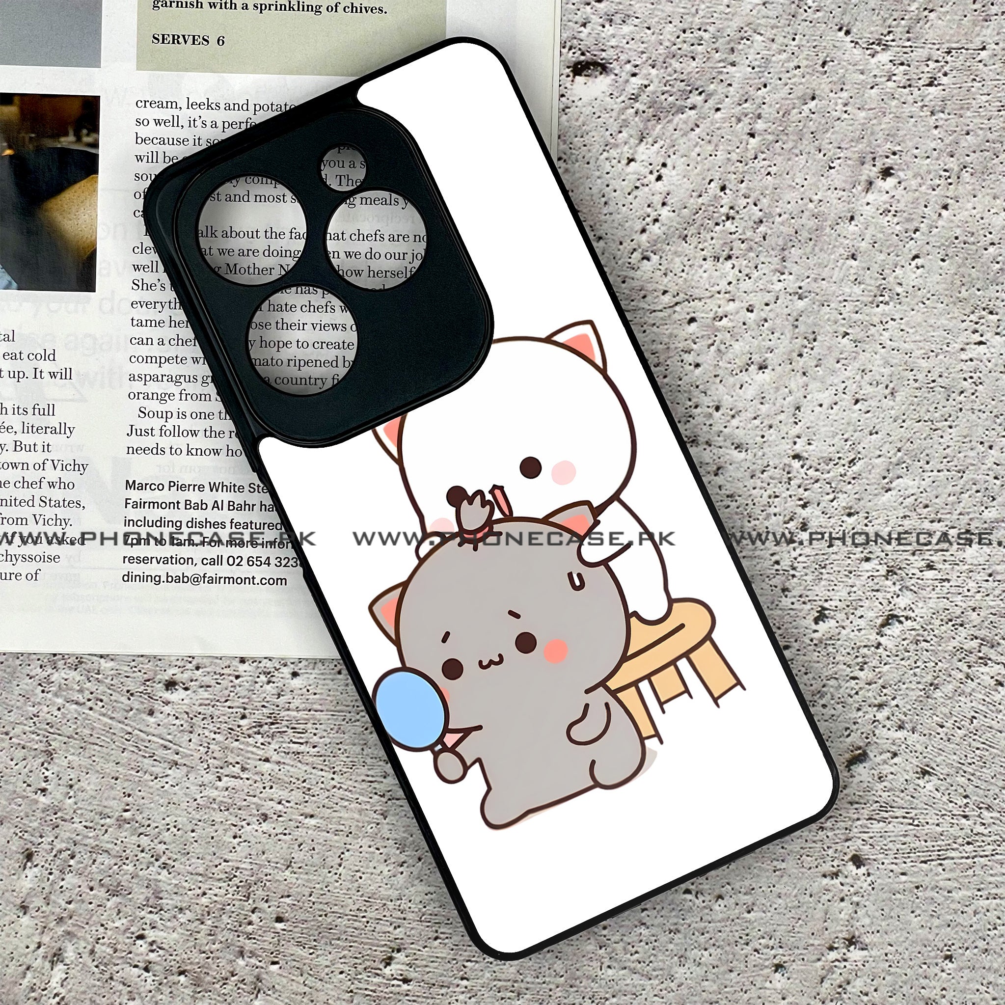 Tecno Spark 20 Pro - Cute BuBu DuDu - Premium Printed Glass soft Bumper shock Proof Case