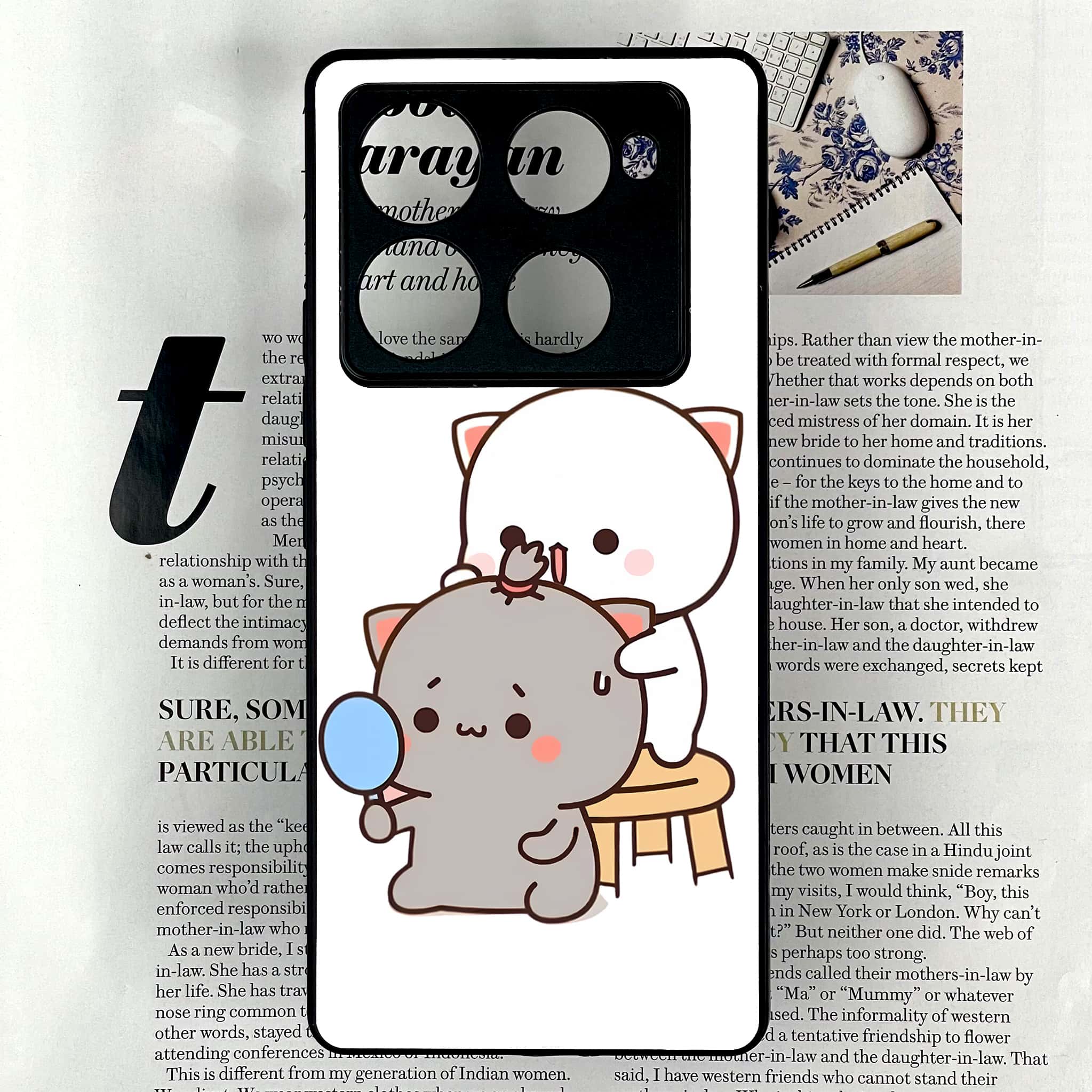 Infinix Note 40 Pro Plus - Cute BuBu DuDu Series - Premium Metal Printed soft Bumper shock Proof Case