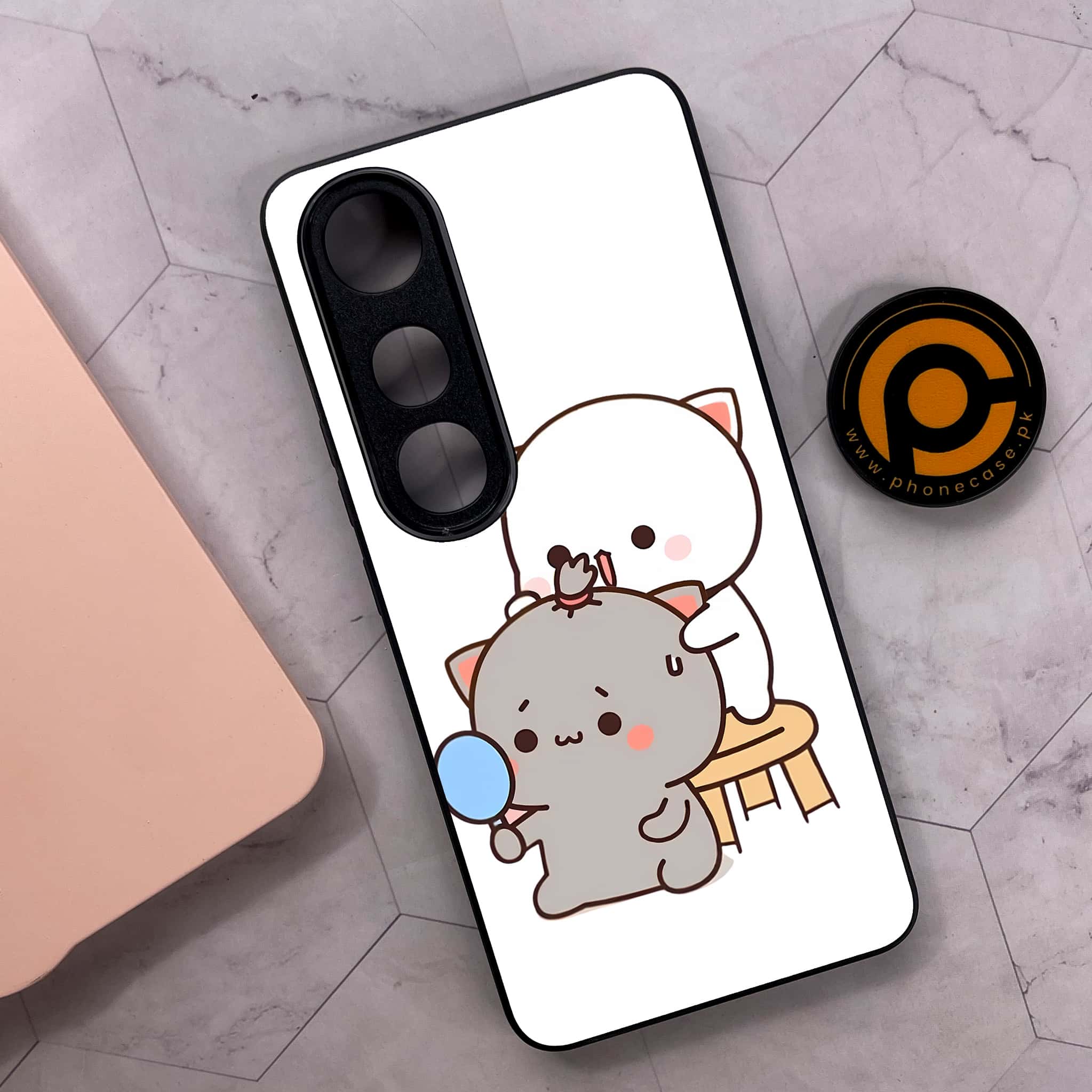 Vivo V50 Lite - Cute BuBu DuDu Series - Premium Metal Printed soft Bumper shock Proof Case