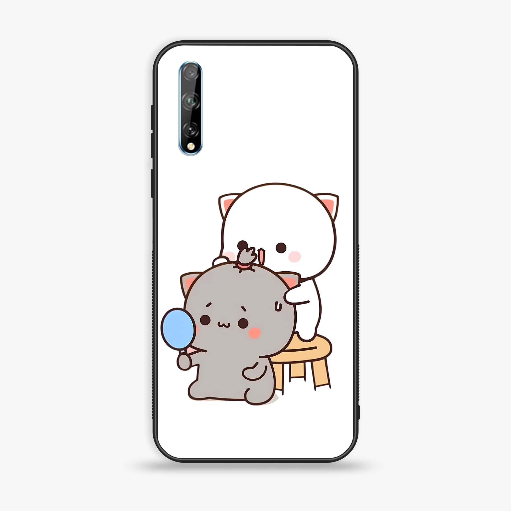 Huawei Y8p - Cute BuBu DuDu Series - Premium Printed Glass soft Bumper shock Proof Case