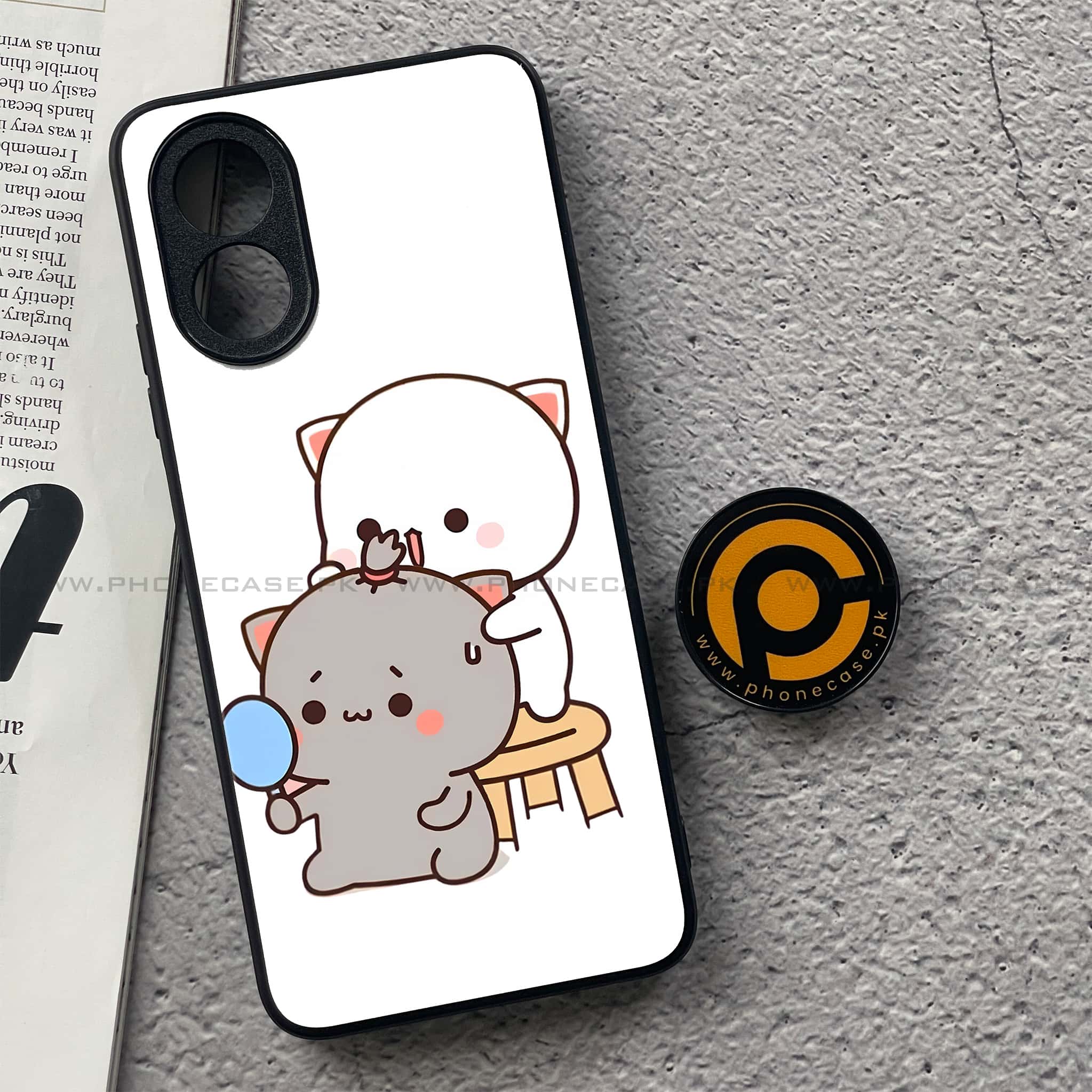 Oppo A18 4G - Cute BuBu DuDu Series - Premium Metal  Printed soft Bumper shock Proof Case