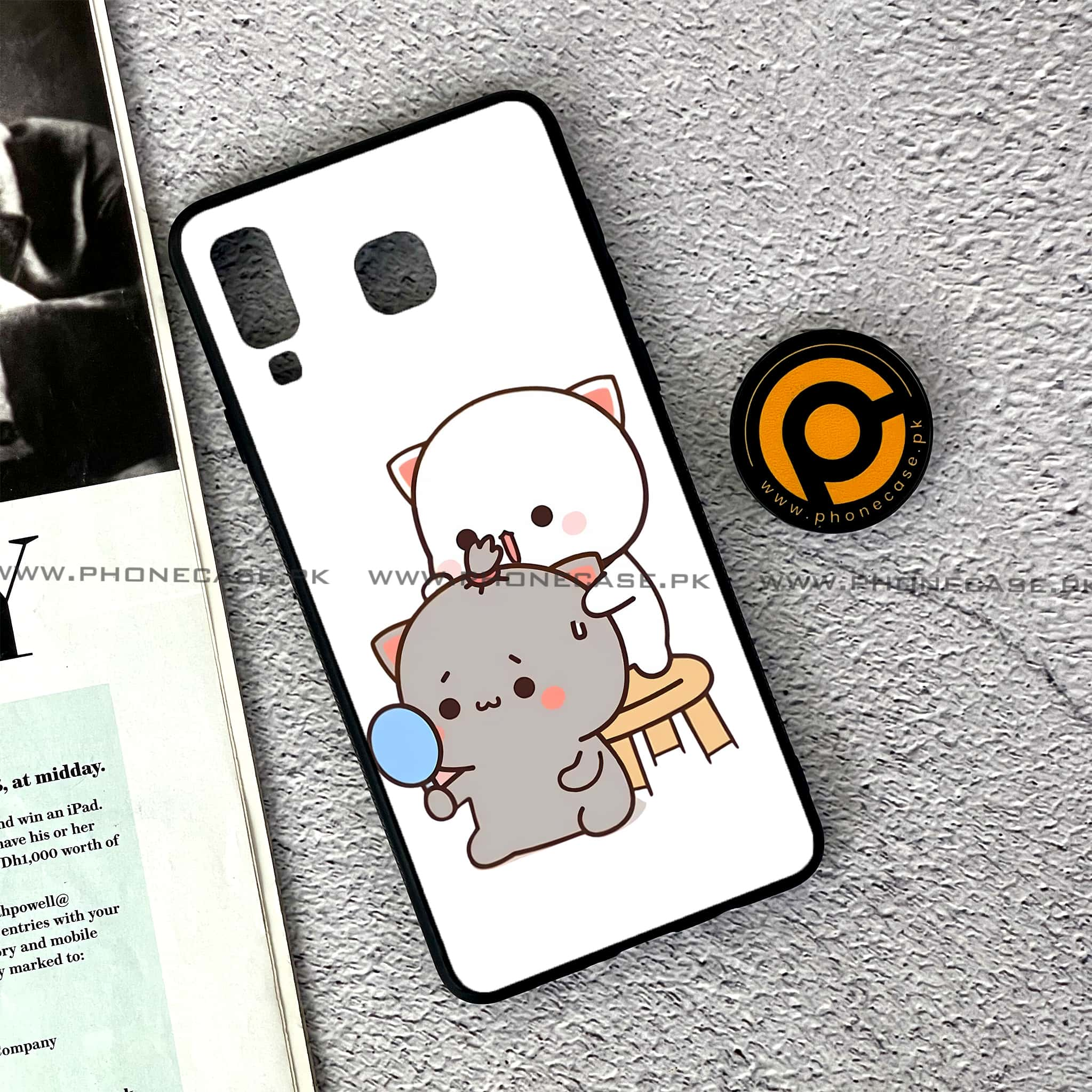 Samsung Galaxy A8 Star(A9 Star) - Cute BuBu DuDu Series - Premium Printed Glass soft Bumper shock Proof Case