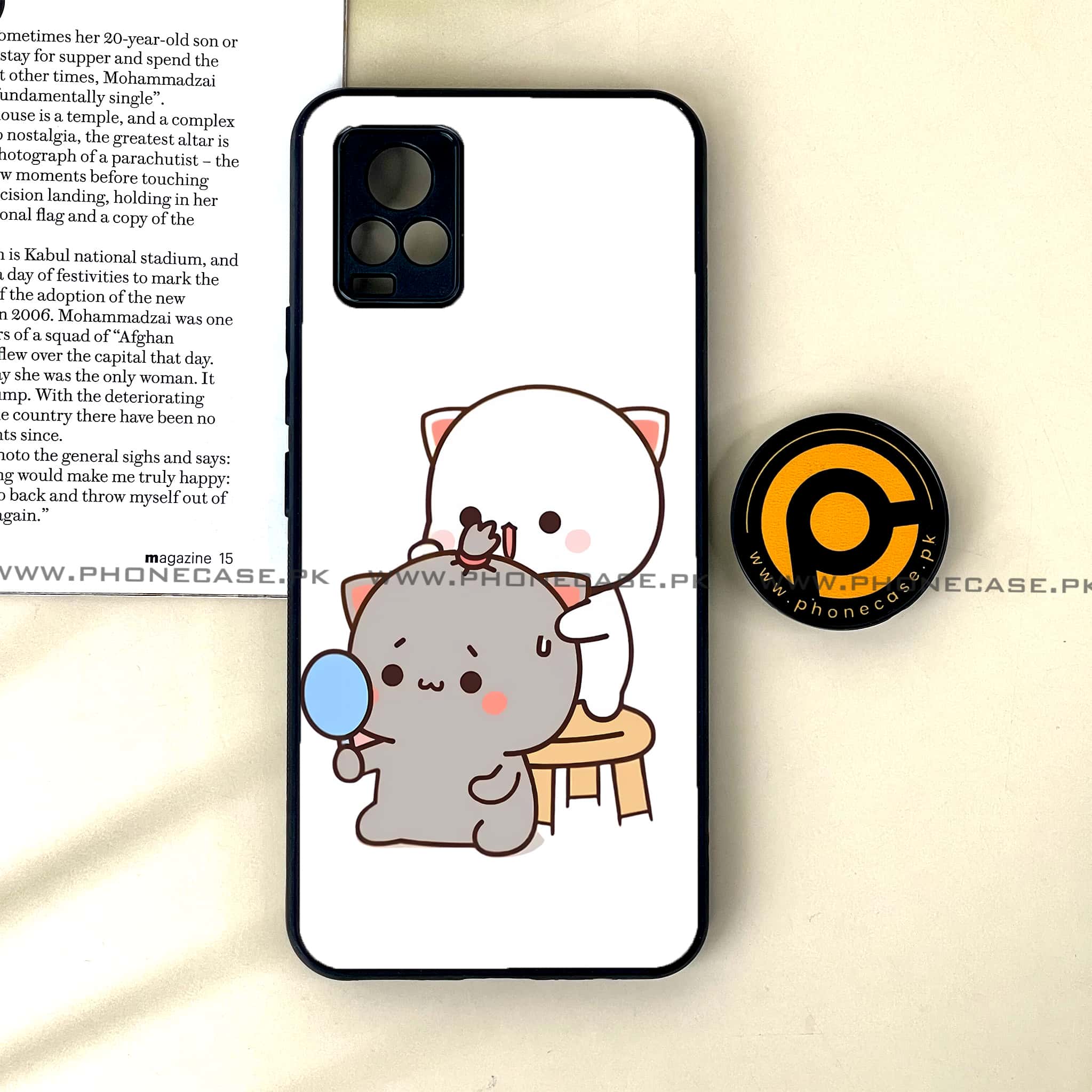Vivo V20 - Cute BuBu DuDu Design 6 - Premium Printed Glass soft Bumper shock Proof Case CS-33572