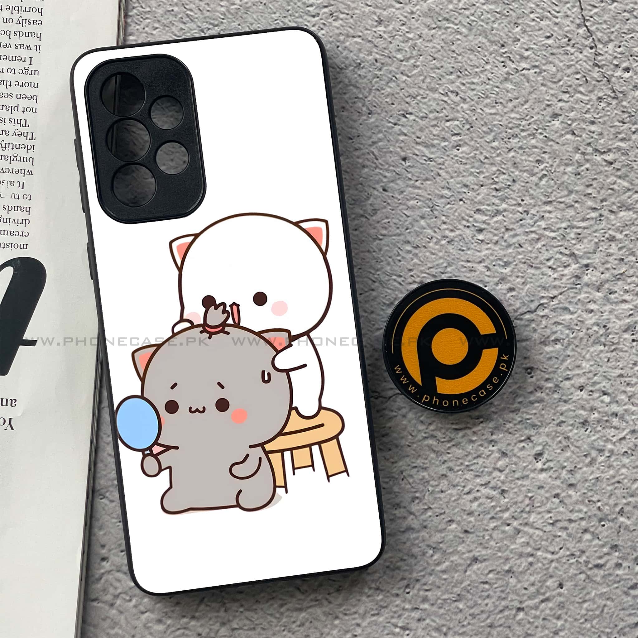 Samsung Galaxy A33- Cute BuBu DuDu Series - Premium Printed Glass soft Bumper shock Proof Case