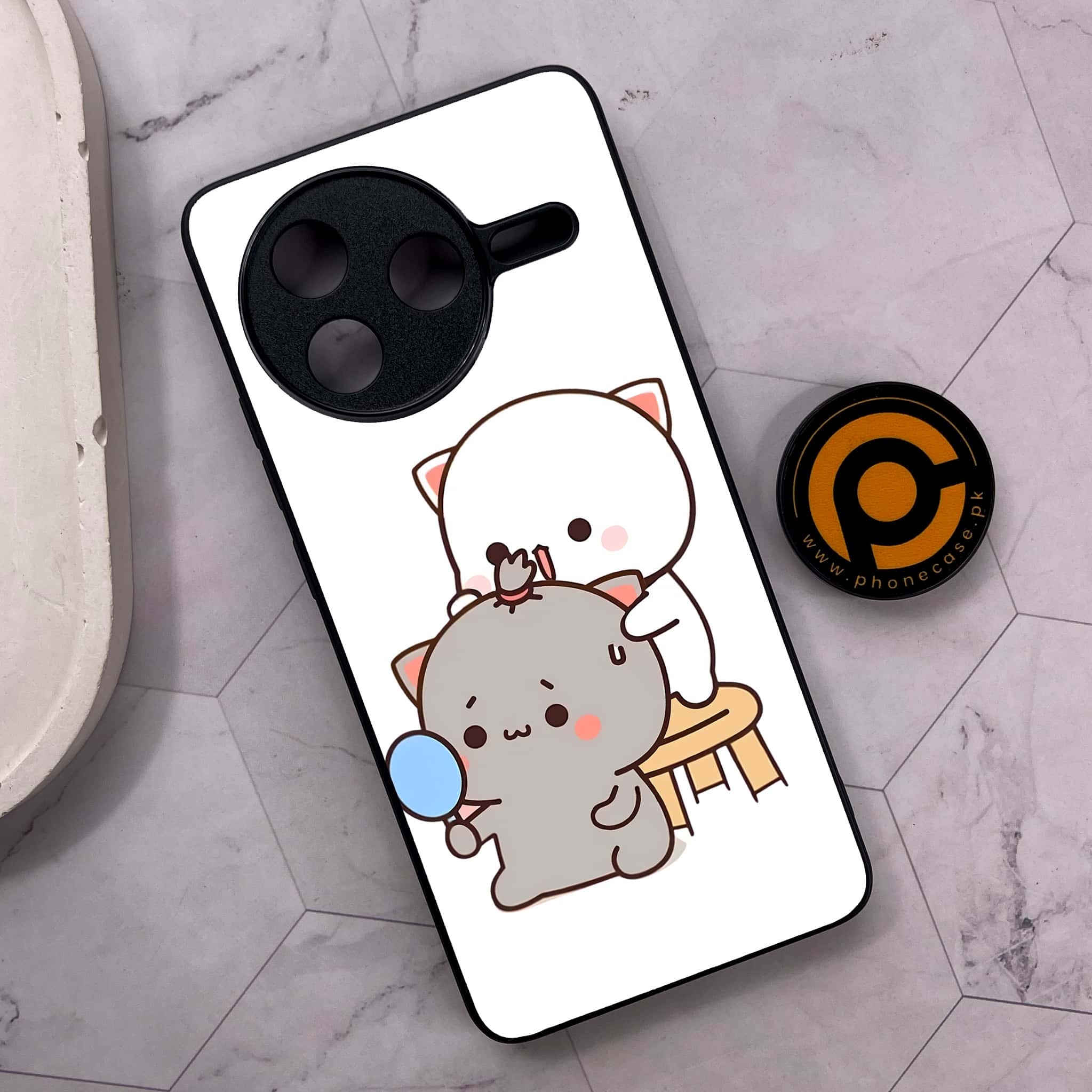 Xiaomi Poco F7 Pro 5G - Cute BuBu DuDu Series - Premium Metal Printed soft Bumper shock Proof Case
