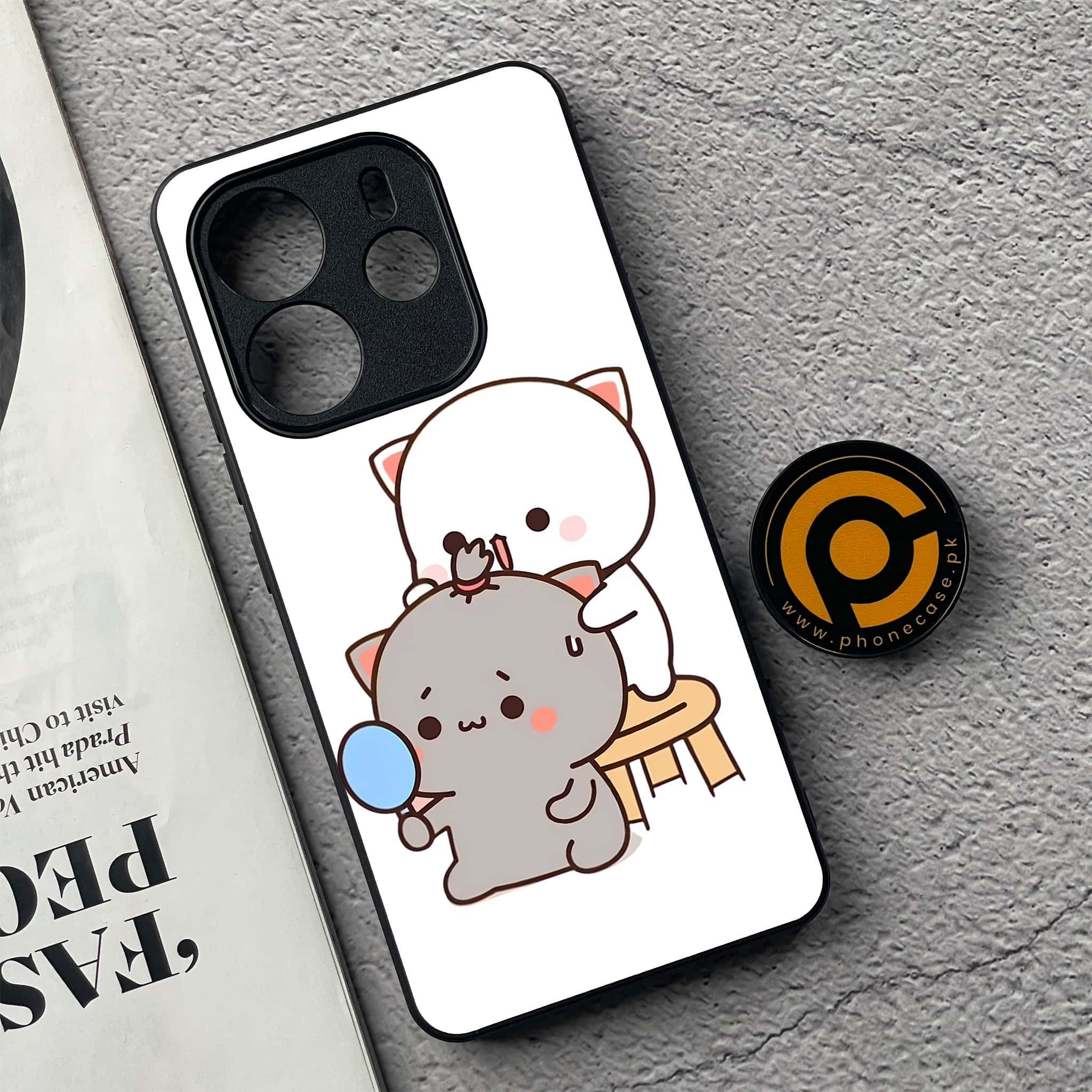 Xiaomi Redmi Note 14 - Cute BuBu DuDu Series - Premium Printed Glass soft Bumper shock Proof Case