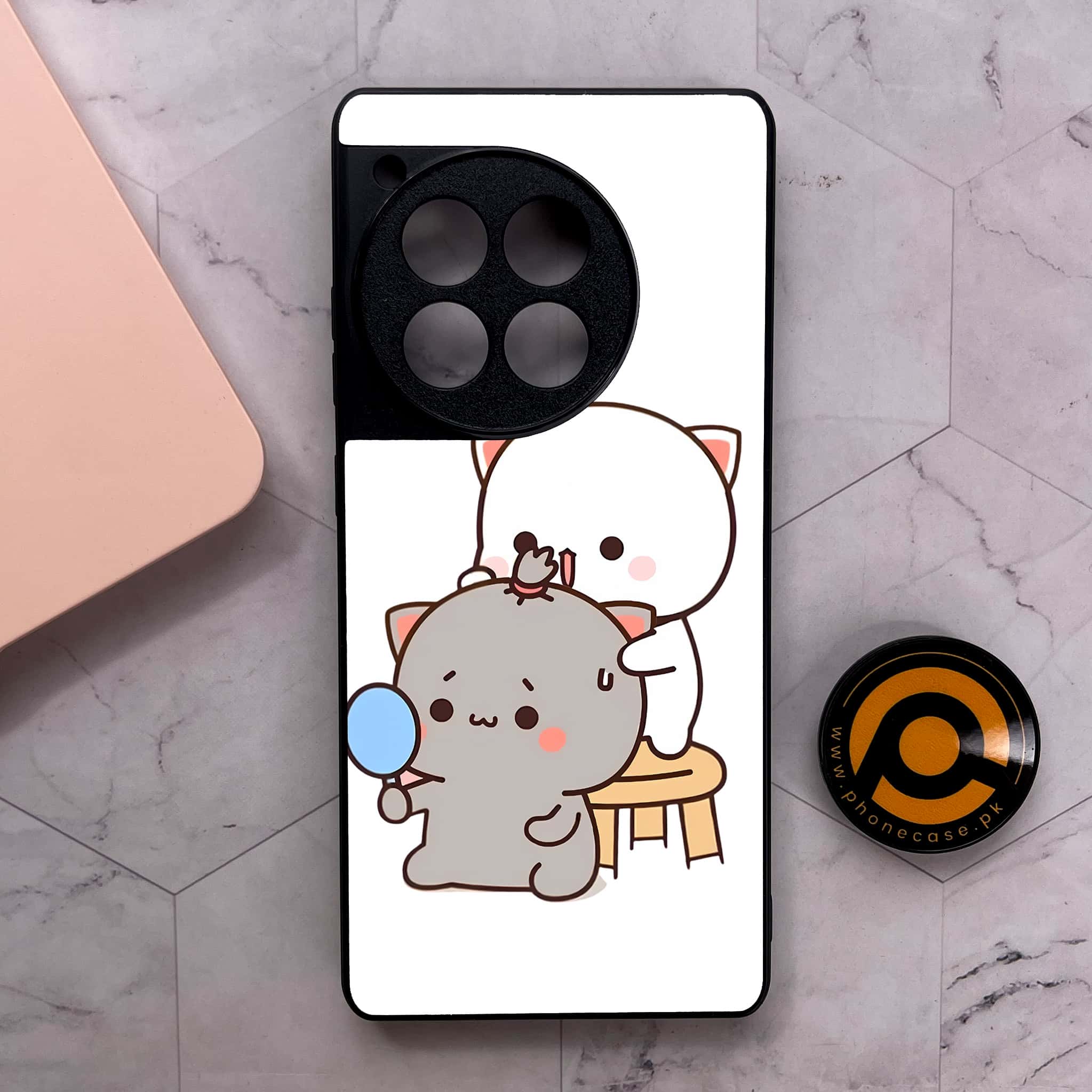 OnePlus 12R - Cute BuBu DuDu Series - Premium Metal Printed soft Bumper shock Proof Case