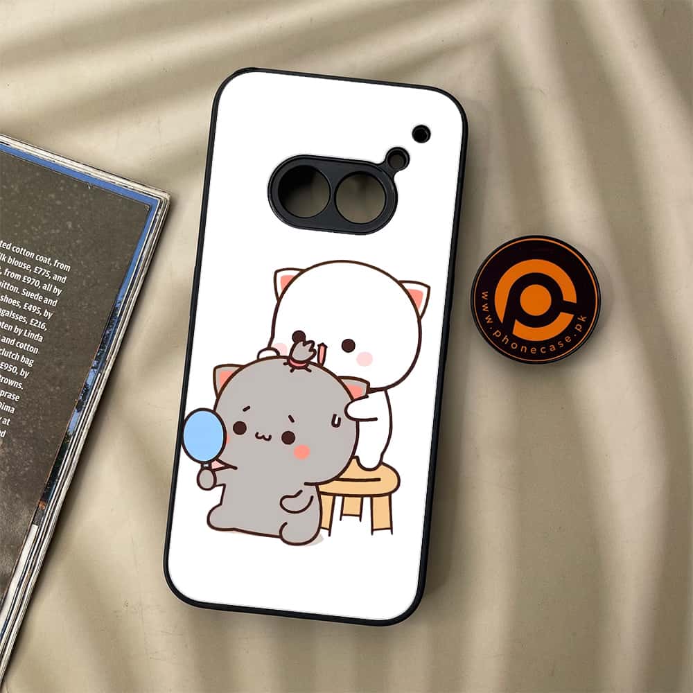 Nothing Phone (2a) - Cute BuBu DuDu Series - Premium Metal Printed soft Bumper Shock Proof Case