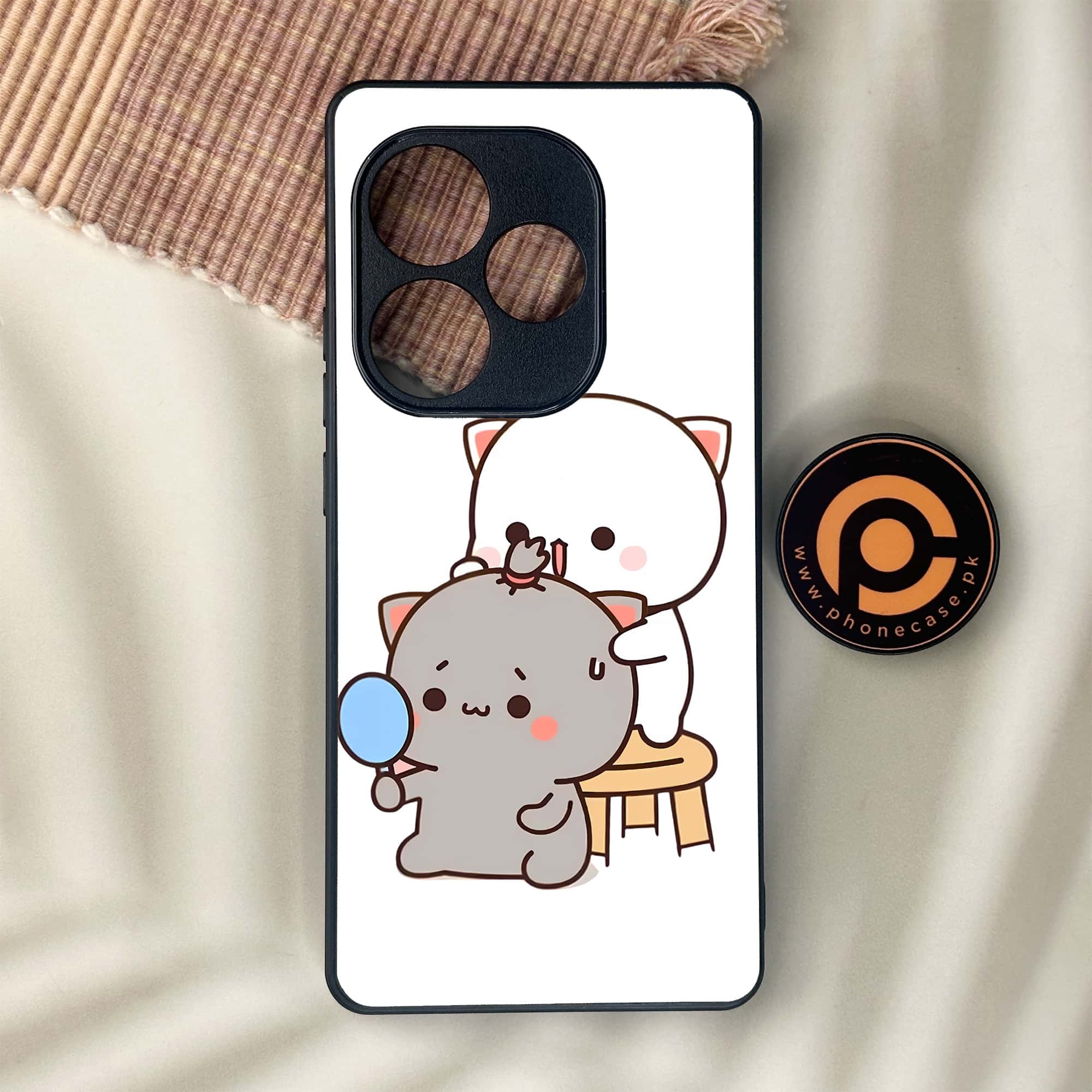 Realme GT 6 - Cute BuBu DuDu Series - Premium Metal Printed soft Bumper shock Proof Case
