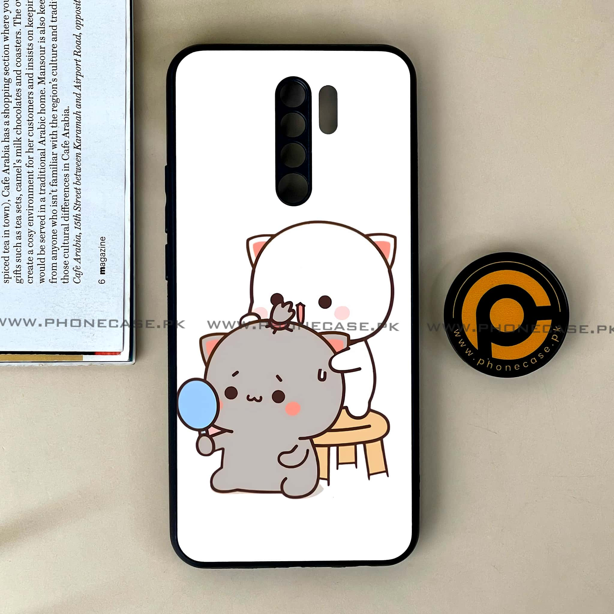 Xiaomi Redmi 9 - Cute BuBu DuDu Series - Premium Printed Glass soft Bumper shock Proof Case