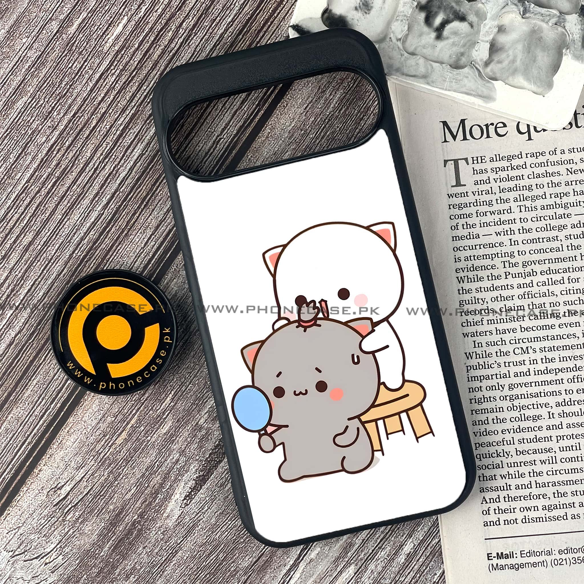 Google Pixel 9 - Cute BuBu DuDu Series - Premium Printed Glass soft Bumper shock Proof Case