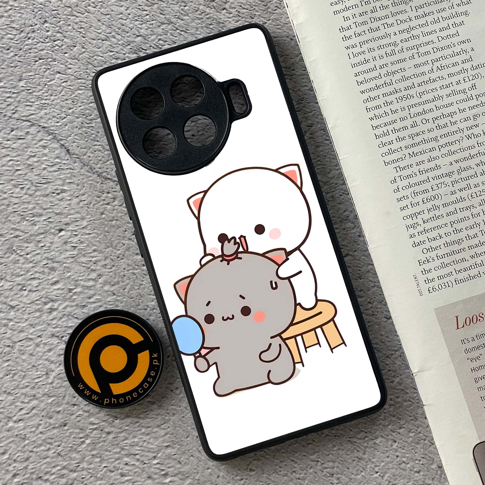 Tecno Spark 20 pro plus - Cute BuBu DuDu Series - Premium Metal Printed soft Bumper shock Proof Case