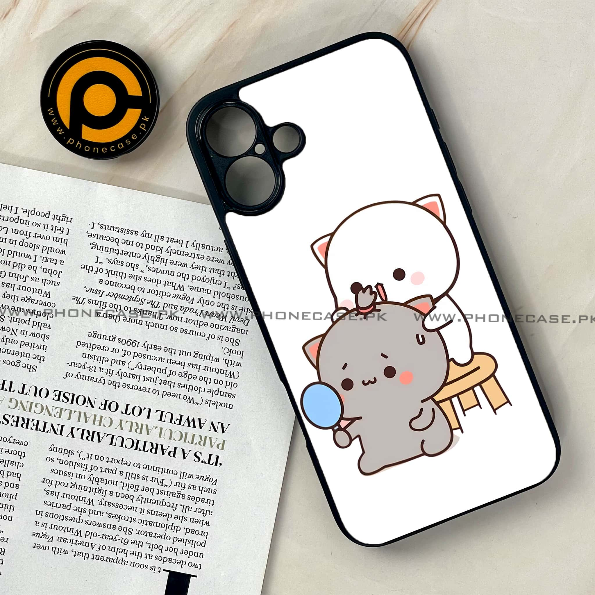 iPhone 16 Plus - Cute BuBu DuDu Series - Premium Printed Glass soft Bumper shock Proof Case