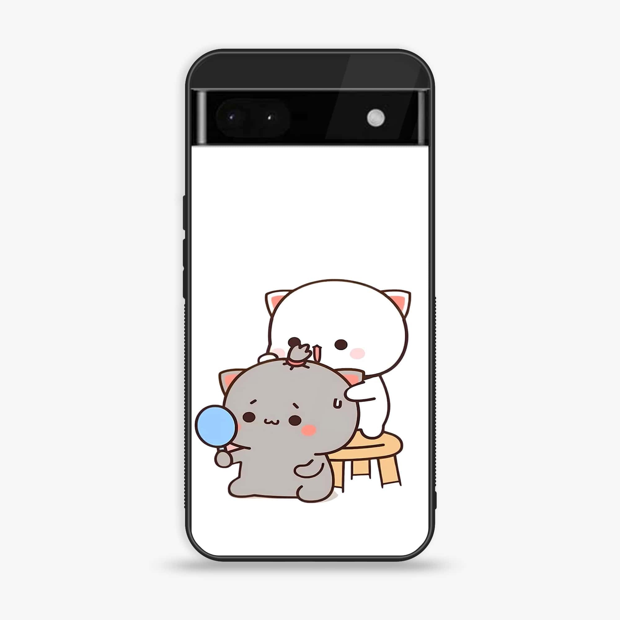 Google Pixel 6A - Cute BuBu DuDu - Premium Printed Glass soft Bumper shock Proof Case