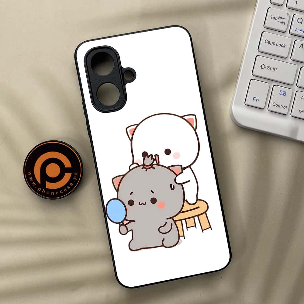 Tecno Spark Go 2 - Cute BuBu DuDu Series - Premium Metal Printed soft Bumper Shock Proof Case